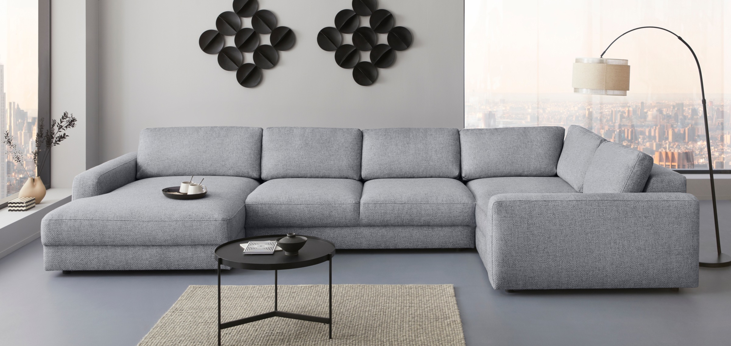 PLACES OF STYLE Wohnlandschaft »Bloomfield, Mega Polsterprogramm, Breite 40 günstig online kaufen