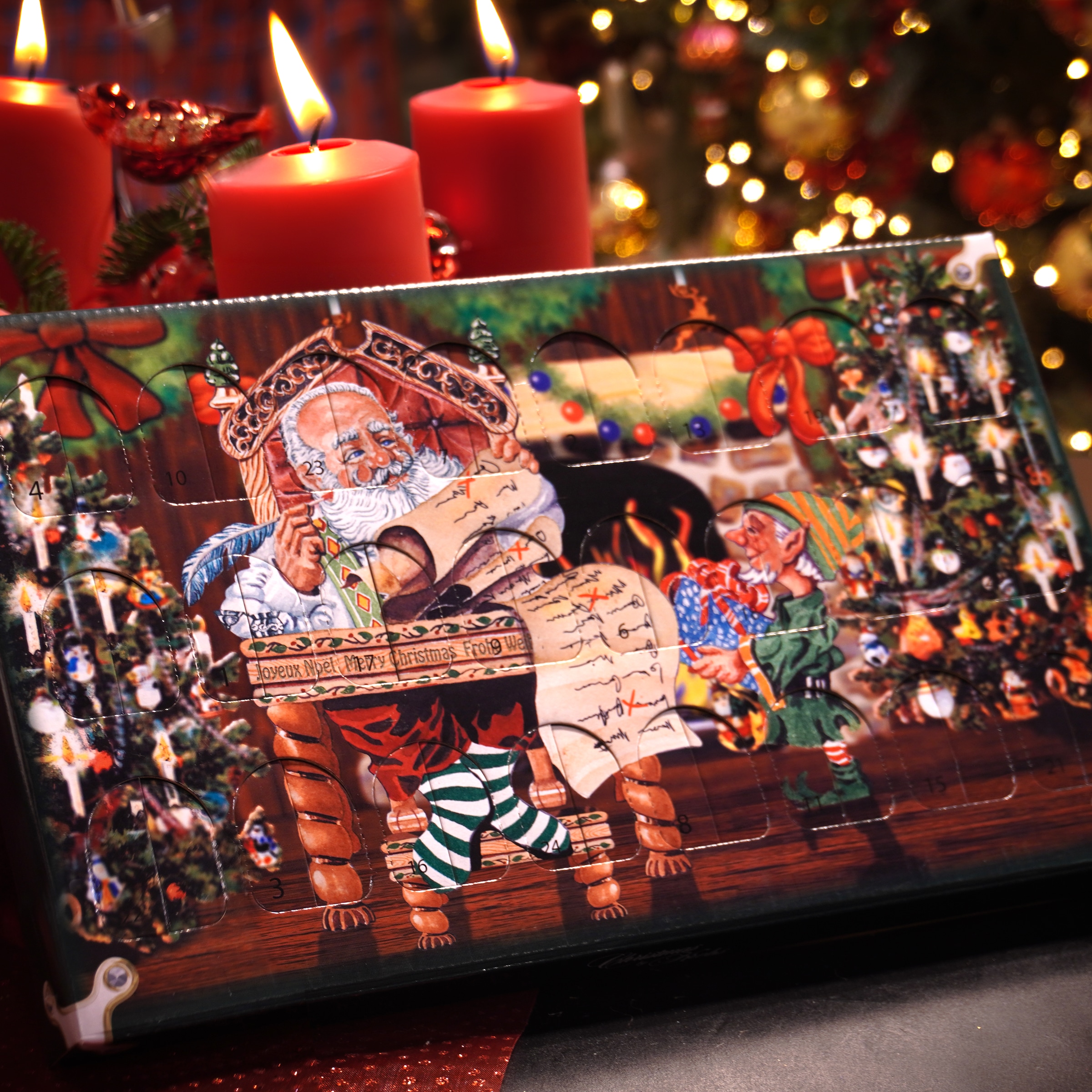 Krebs Glas Lauscha Adventskalender »Weihnachtsdeko mit schönen Figuren, ca.4-5cm« für Erwachsene mit Weihnachtsbaumschmuck aus Glas, handdekoriert und mundgeblasen