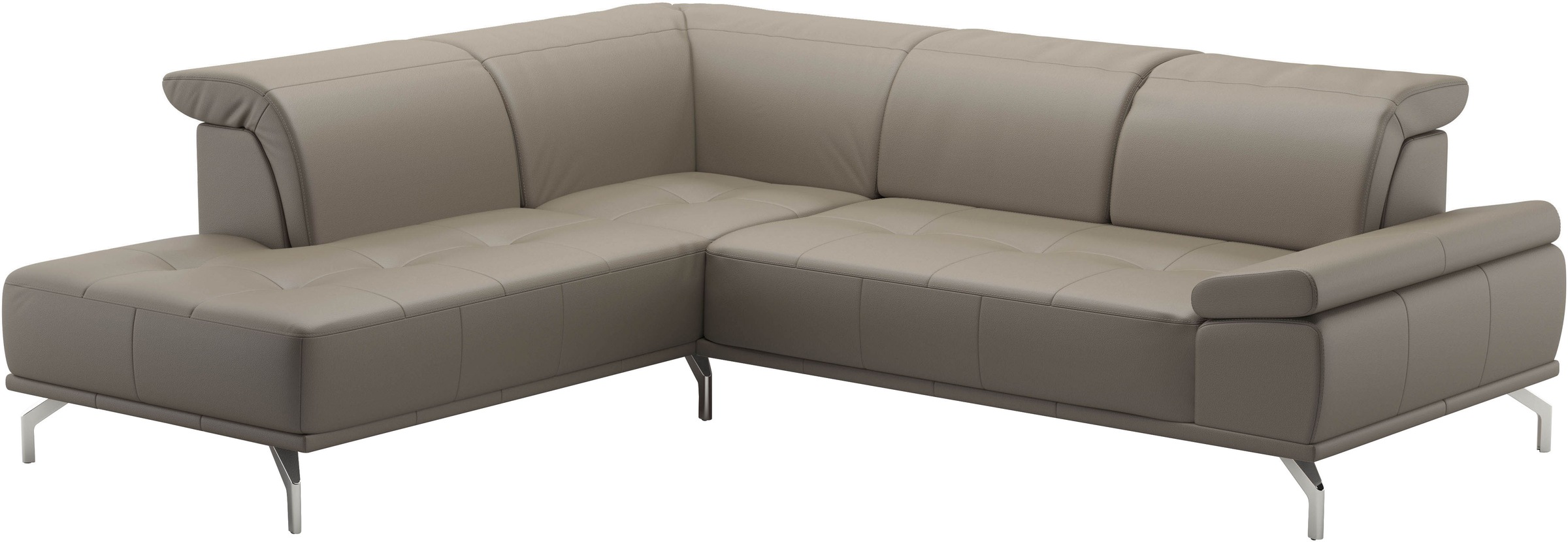 Places of Style Ecksofa »Caluna«, Inkl.Sitztiefenverstellung, wahlweise mit Kopf- und Armteilverstellung