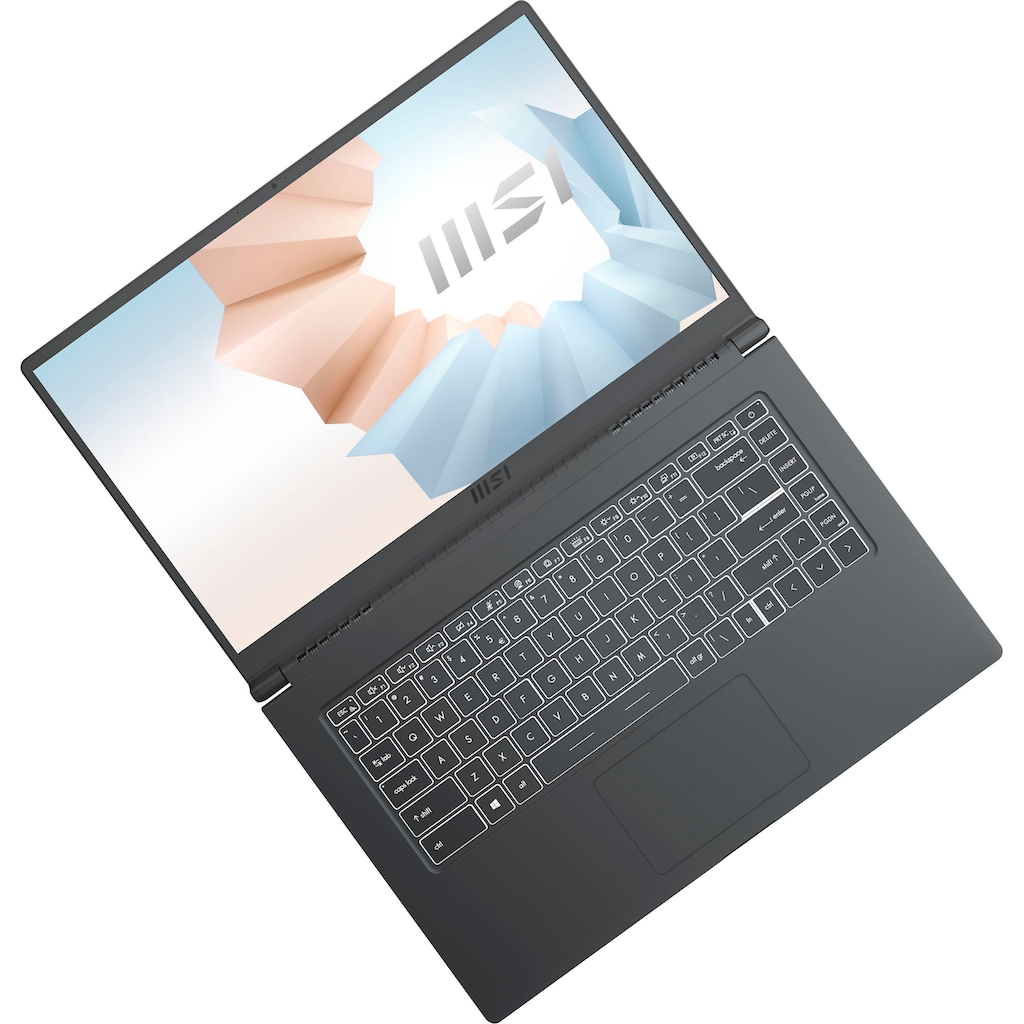 MSI Notebook »Modern 15 A11M-893«, (39,6 cm/15,6 Zoll), Intel, Core i5, Iris Xe Graphics, 512 GB SSD