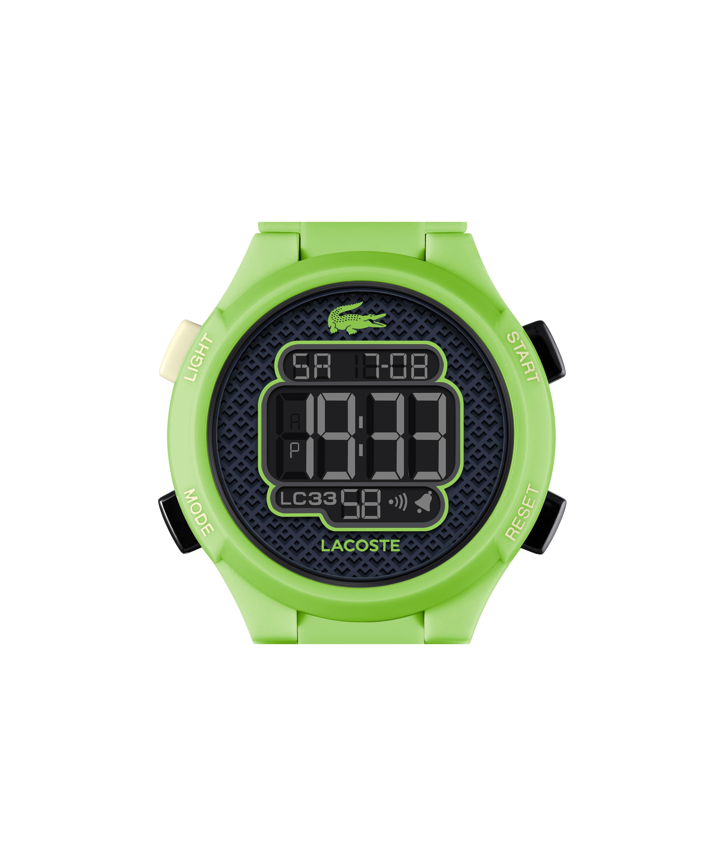 Lacoste Chronograph »LC33«, Quarzuhr, Armbanduhr, Silikonarmband, digital, Stoppfunktion