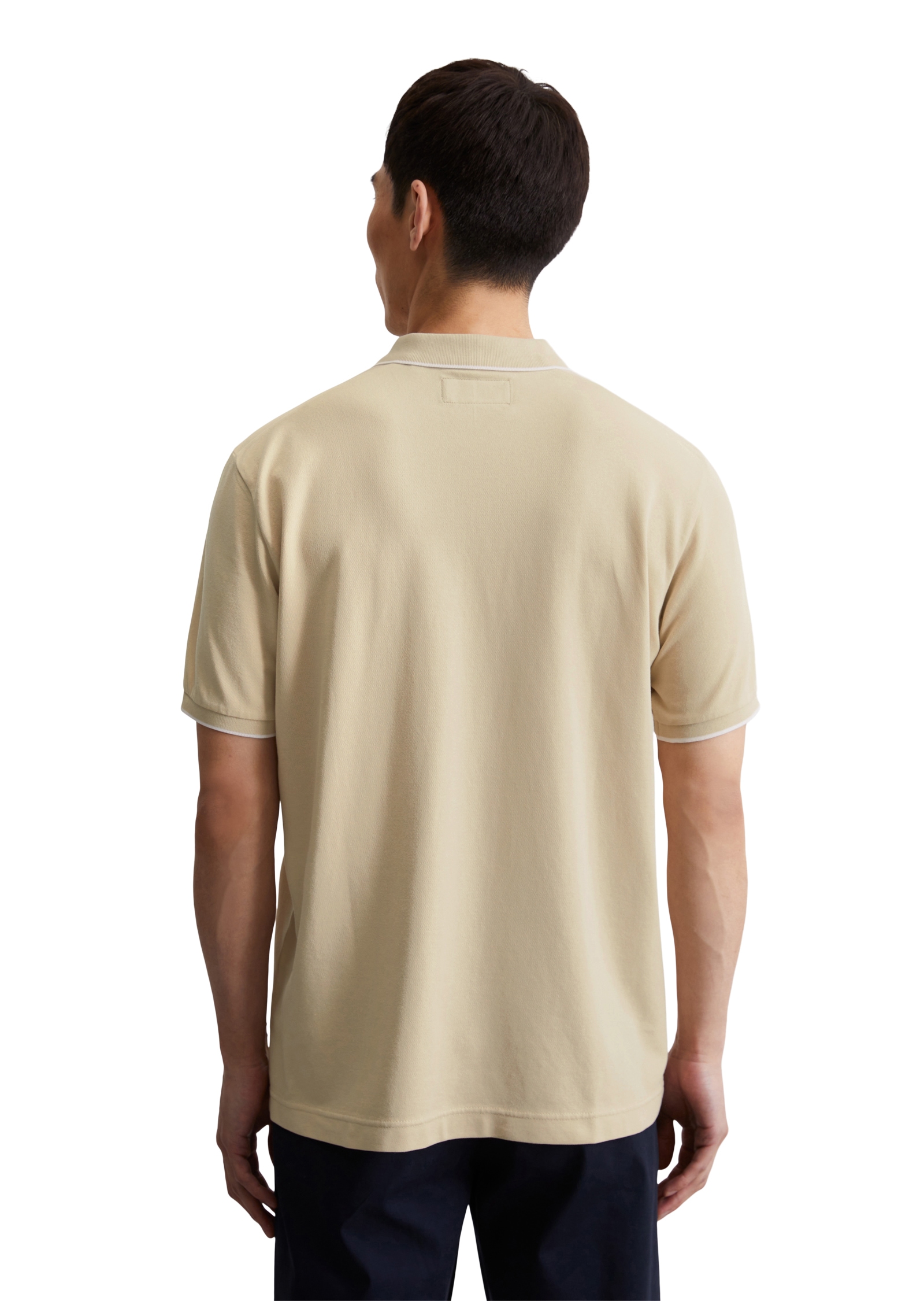 Marc O'Polo Poloshirt, aus Piqué, regular fit, kontrastfarbene Details