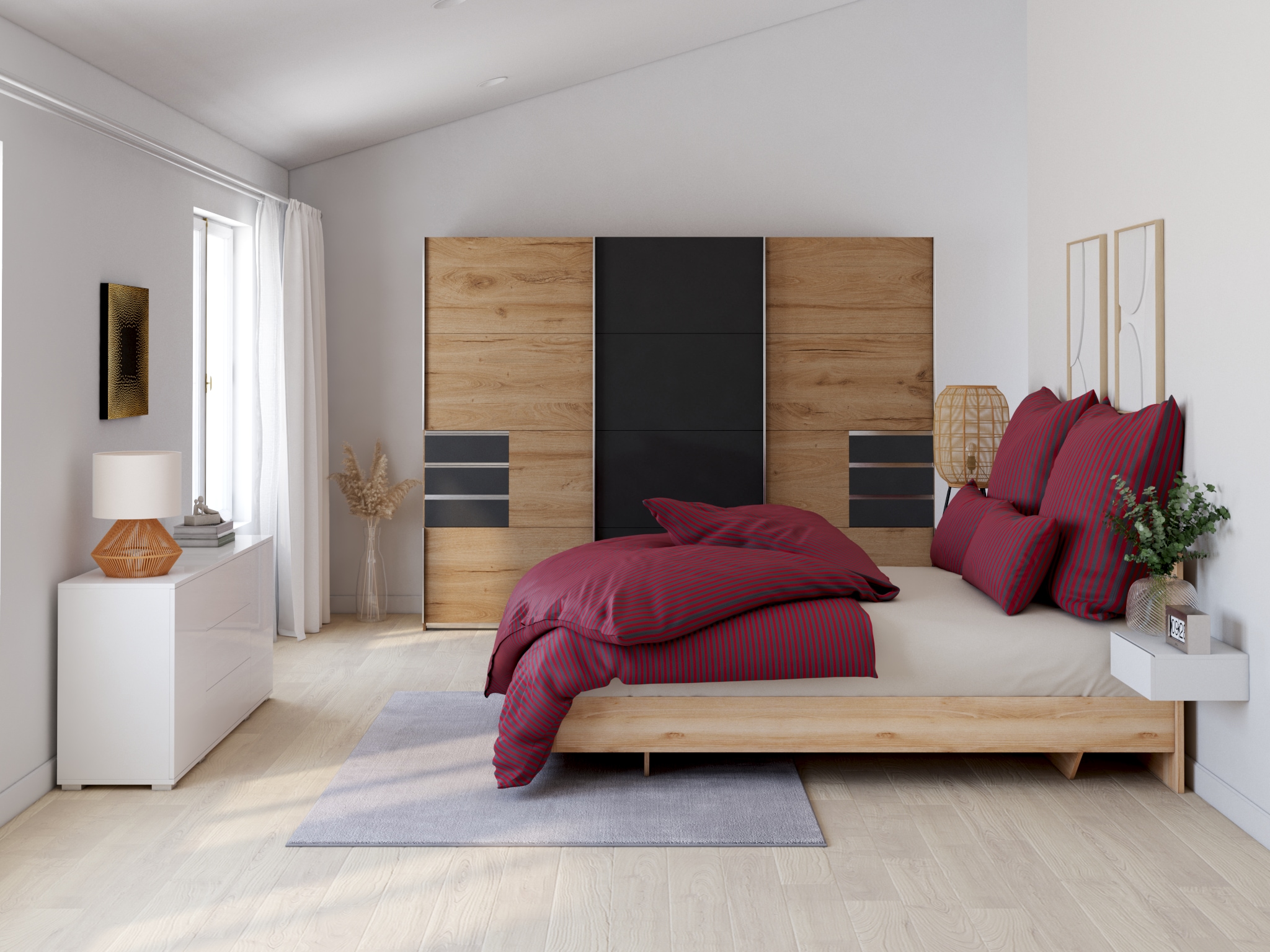 Bruno Banani Bettwäsche »Jassen« 2 Stk. tlg. moderne Bettwäsche aus Baumwolle, Bettwäsche mit Streifen-Design