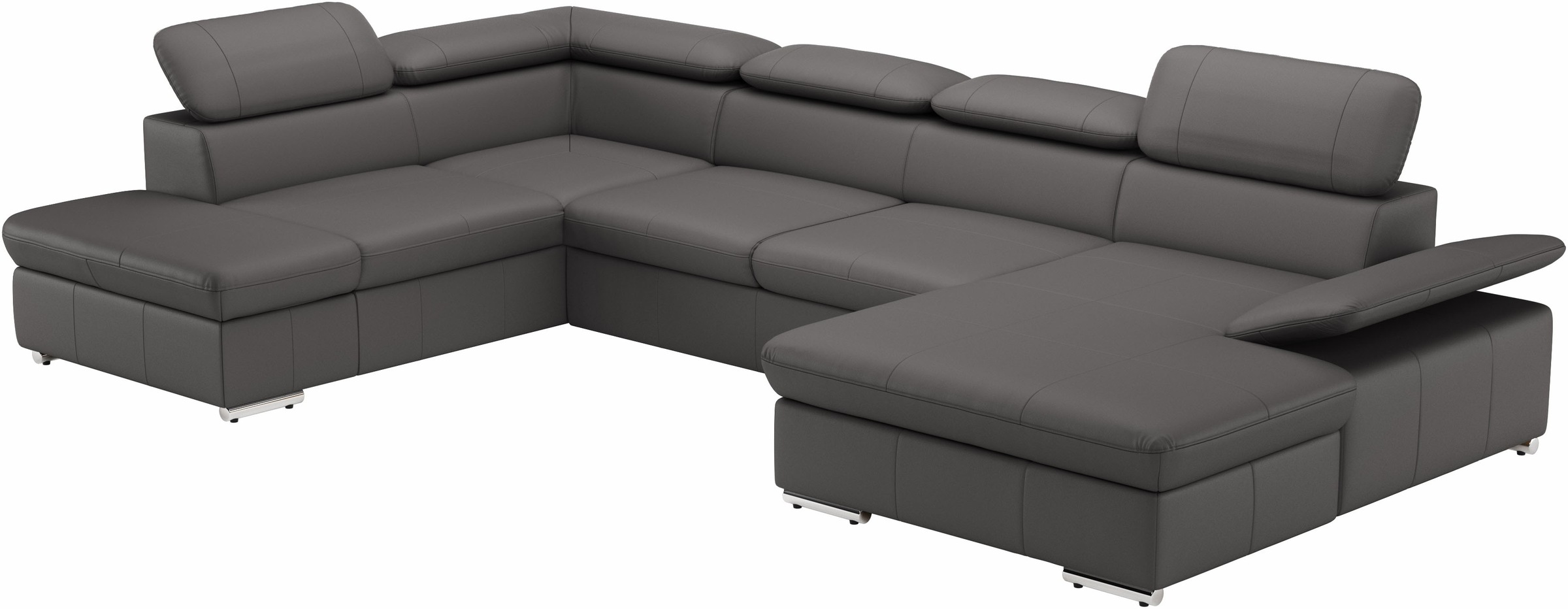 sit&more Wohnlandschaft »Valantine U-Form«, inkl. Kopf- und Armteilverstellung, wahlweise mit Bettfunktion