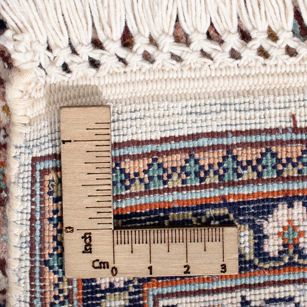 morgenland Seidenteppich »Seiden - Kaschmir Seide - 227 x 79 cm - mehrfarbig«, rechteckig, Wohnzimmer, Handgeknüpft, Einzelstück mit Zertifikat