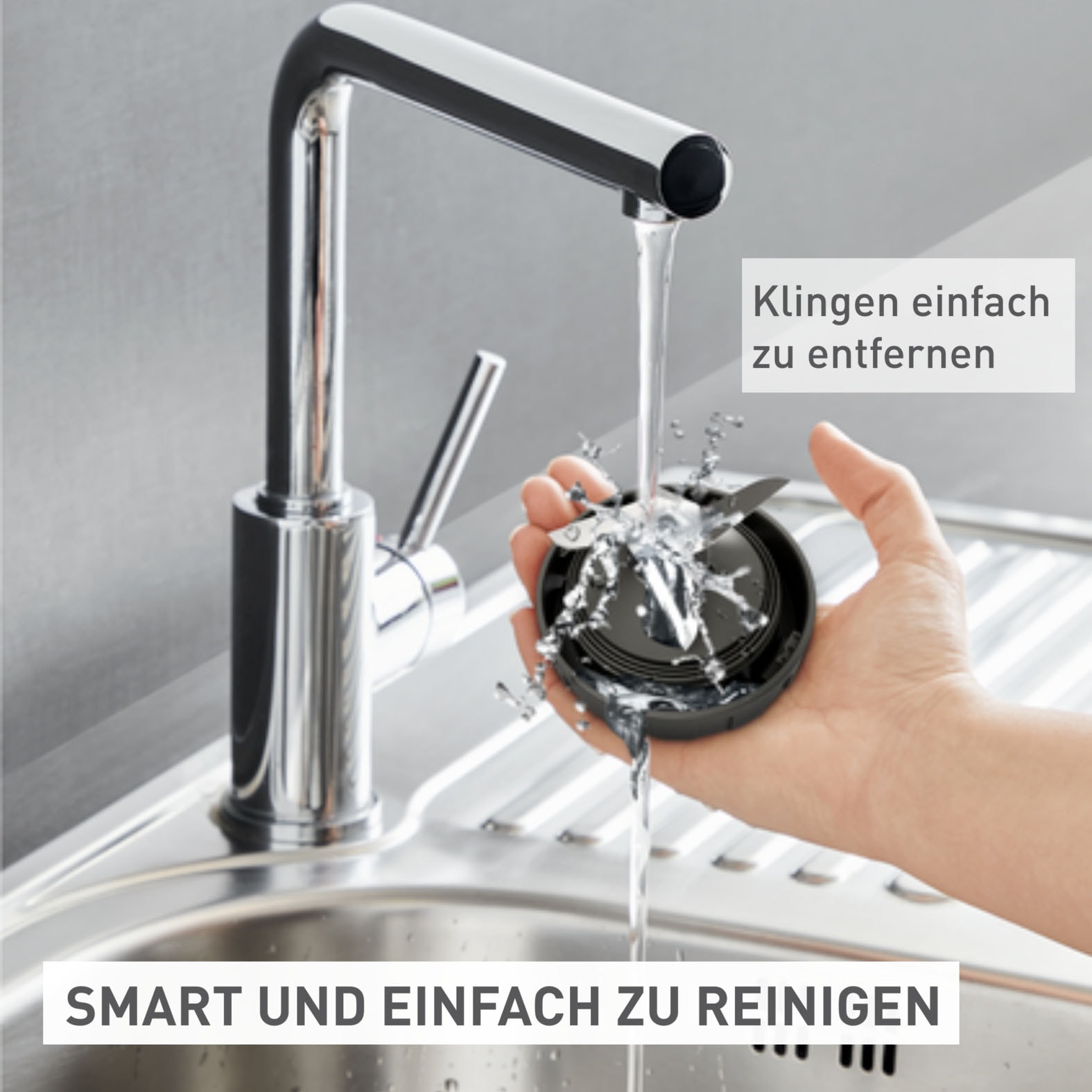 Tefal Standmixer »BL2C01 Blendeo« 450 W 1,5 Liter, 2 Geschwindigkeiten + Pulse-Funktion, Duraforce Klingen