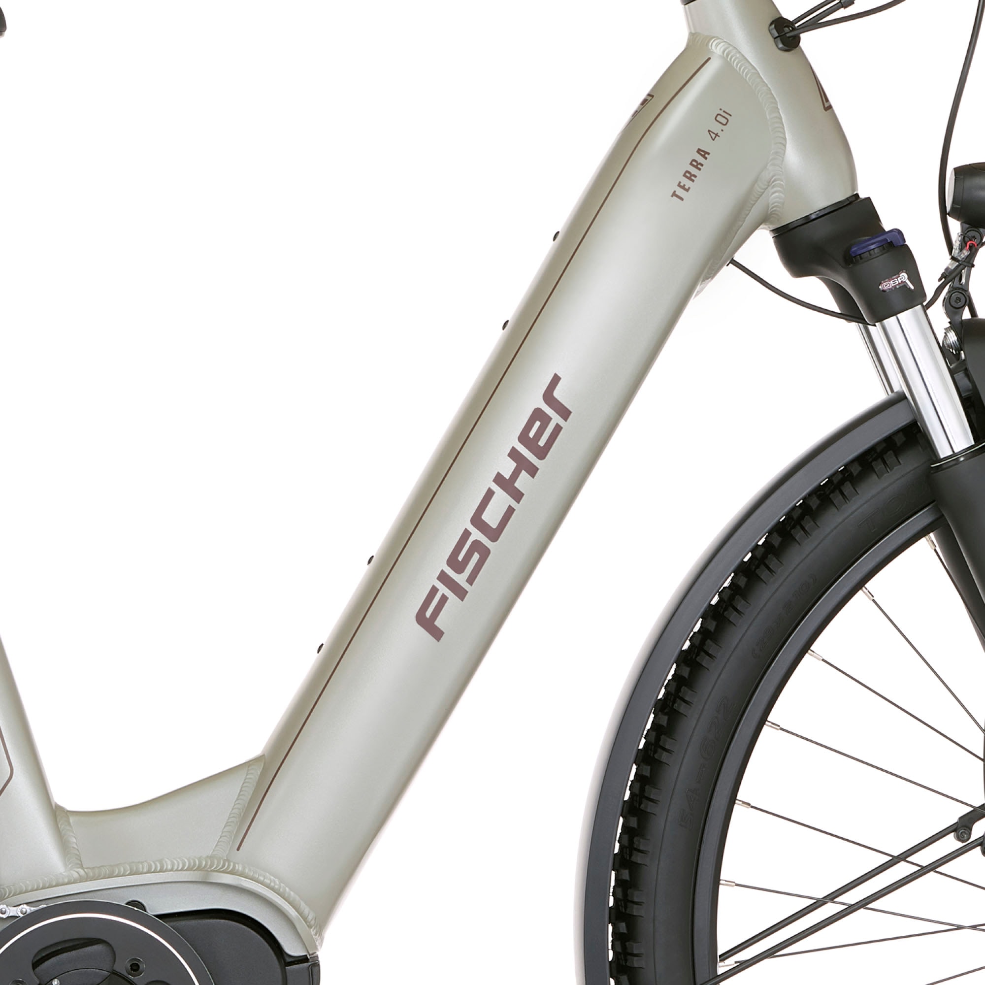 FISCHER Fahrrad E-Bike »TERRA 4.0i 43«, 10 Gang, Shimano, Deore, Mittelmotor 250 W, (mit Fahrradschloss), Pedelec