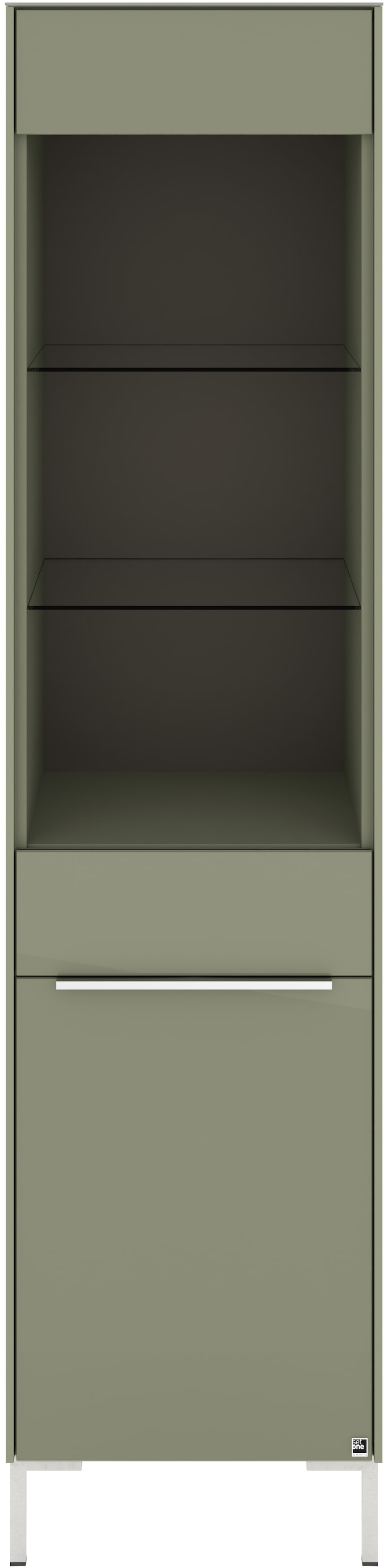 set one by Musterring Standvitrine »Reno« 1 Stk. tlg. Mit Winkelfuß in diversen Farben, 199 cm Höhe & Farbauswahl