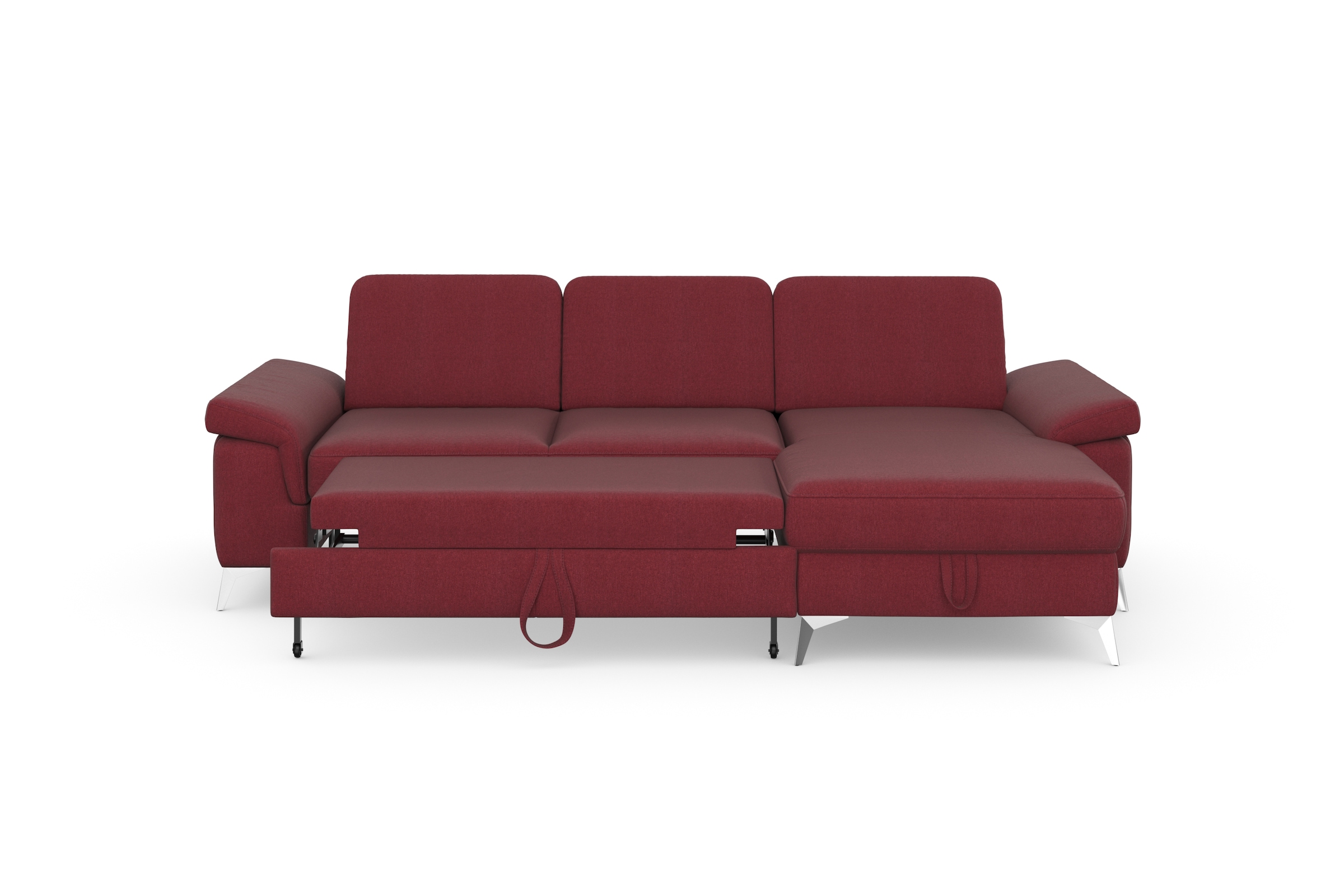 sit&more Ecksofa »Padua L-Form«, inklusive Sitztiefenverstellung, Armteilfunktion und Federkern
