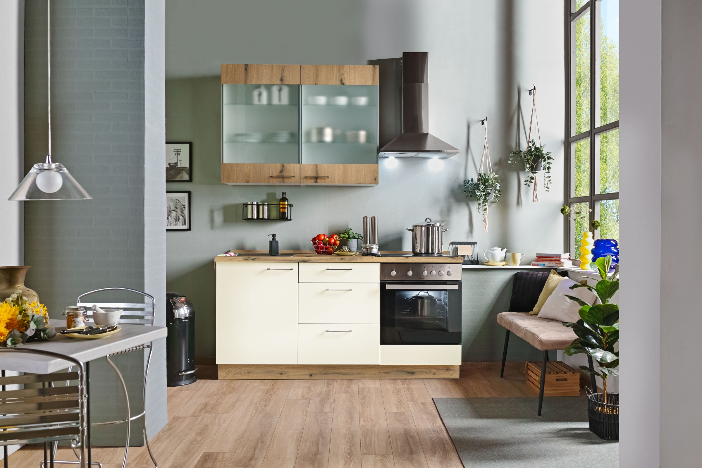 KOCHSTATION Küche »Trea« vormontiert, wahlweise mit E-Geräten, Stellbreite günstig online kaufen