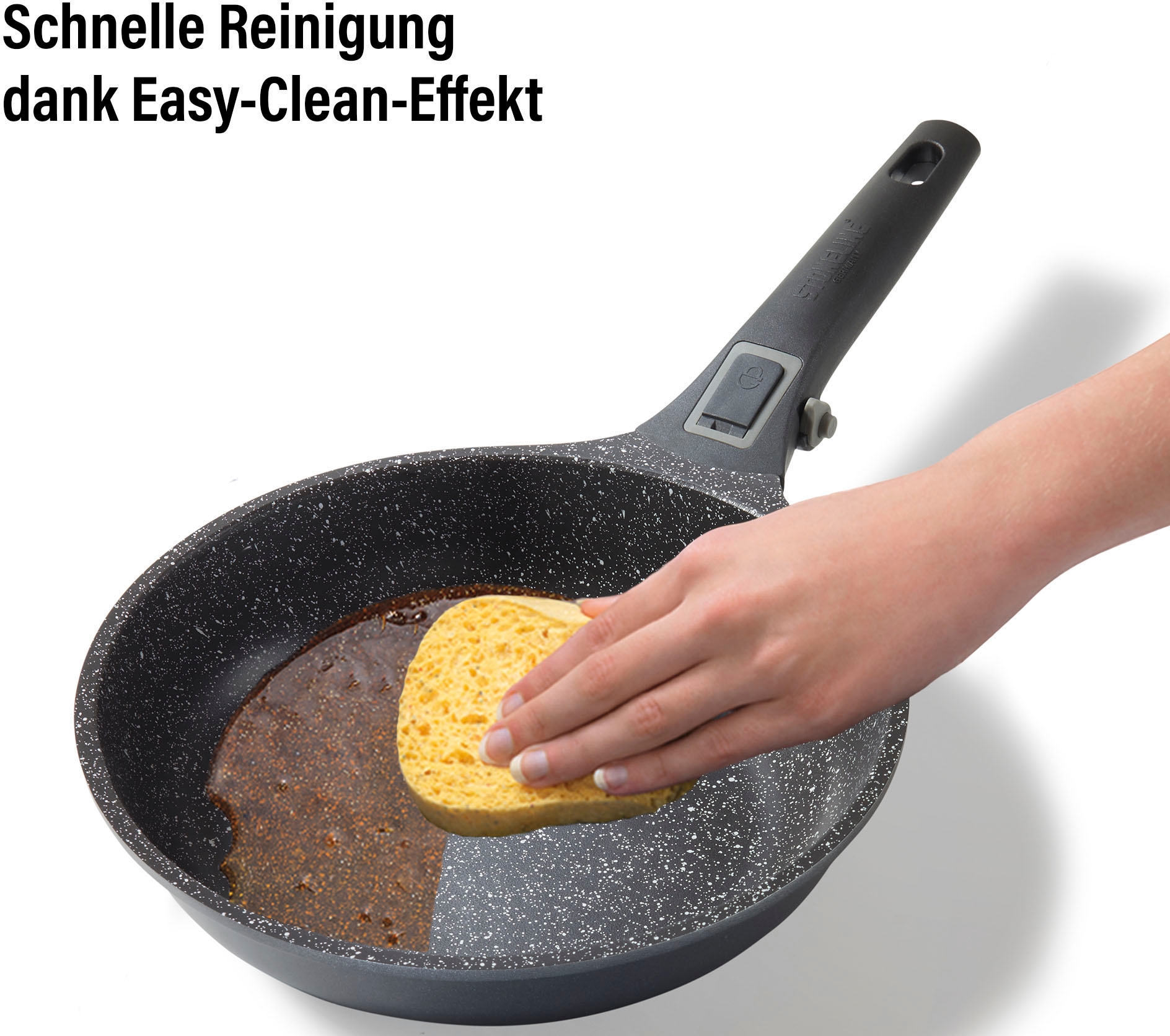 STONELINE Bratpfanne »Imagination PLUS«, Aluminiumguss, einzigartige Steinpartikel-Beschichtung, Induktion