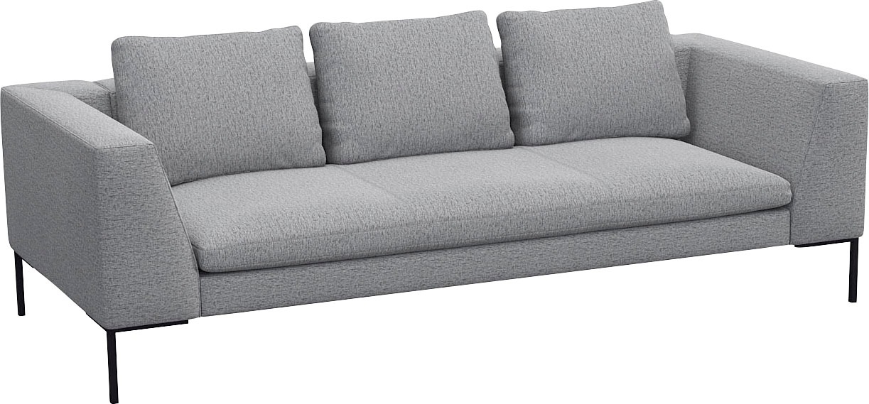 FLEXLUX 3-Sitzer »Loano, superbequemer Sitzkomfort durch Kaltschaum im Sitz«, modernes Sofa, frei im Raum stellbar, lose Kissen