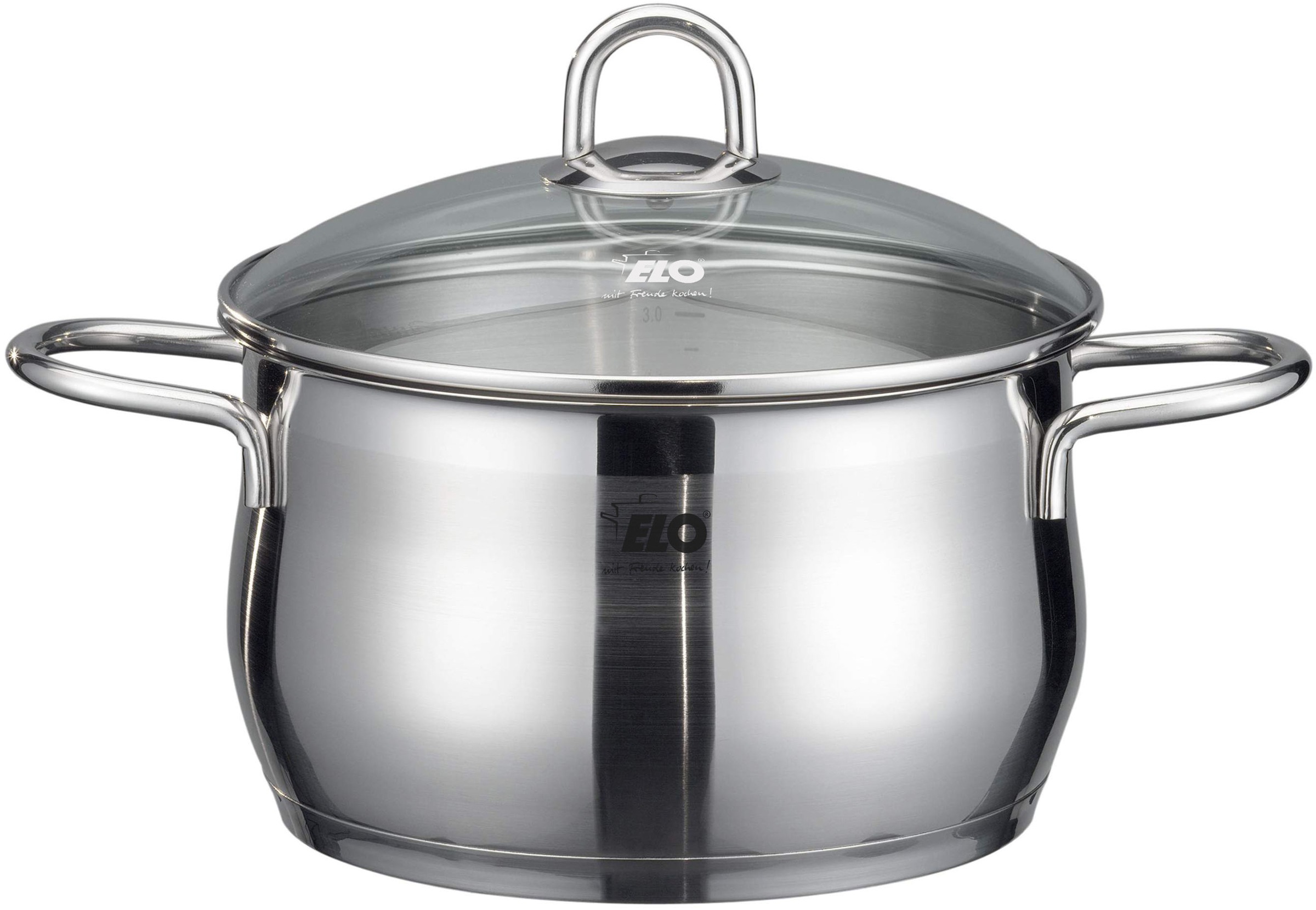 Elo Topf-Set »Platin« Set, 1 Bratentopf 20 cm, je 1 Fleischtopf 16/20/24 cm günstig online kaufen