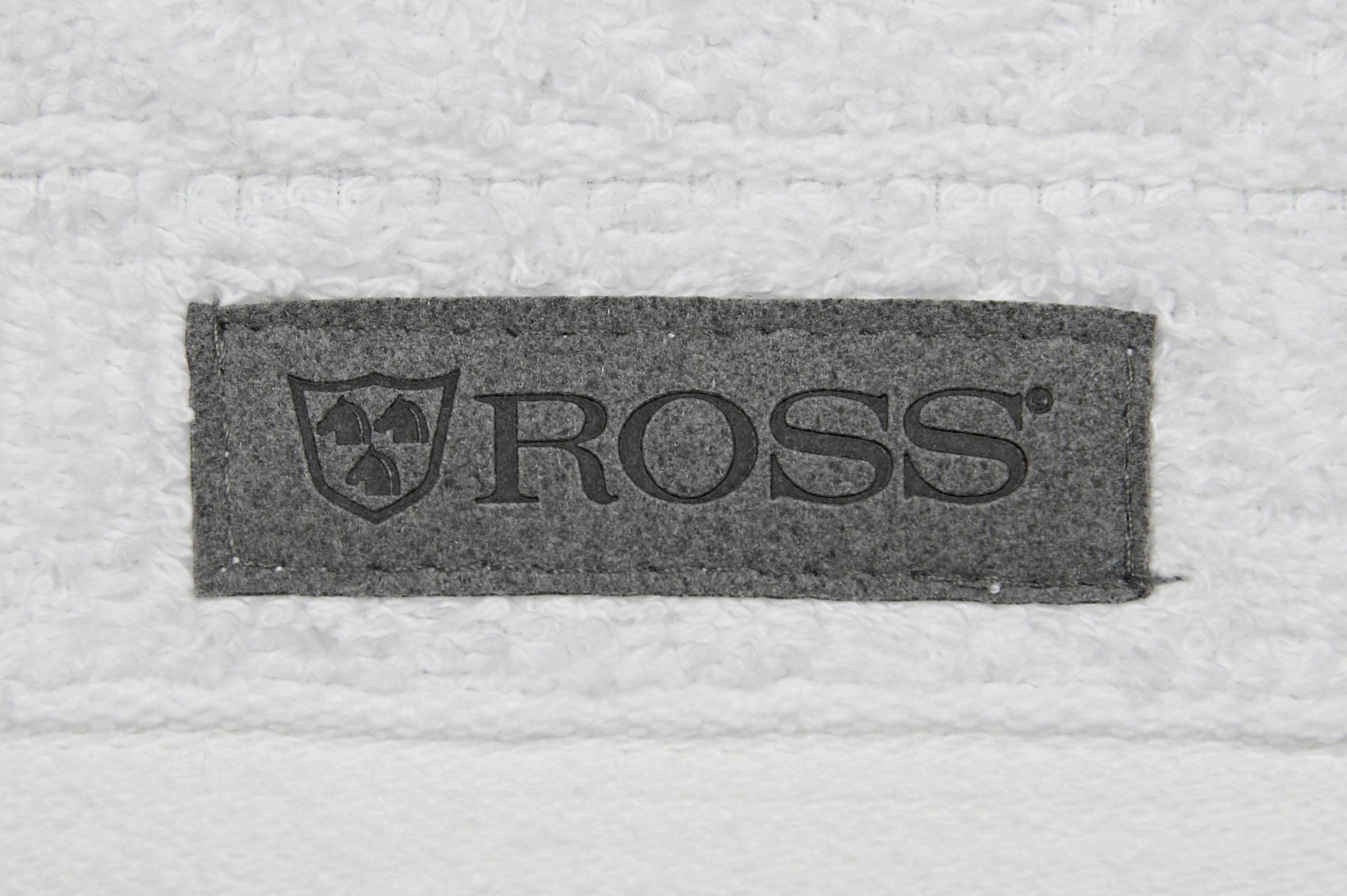 ROSS Gästehandtuch »Smart«, (6 St.), Uni-Rippe mit Velourslabel