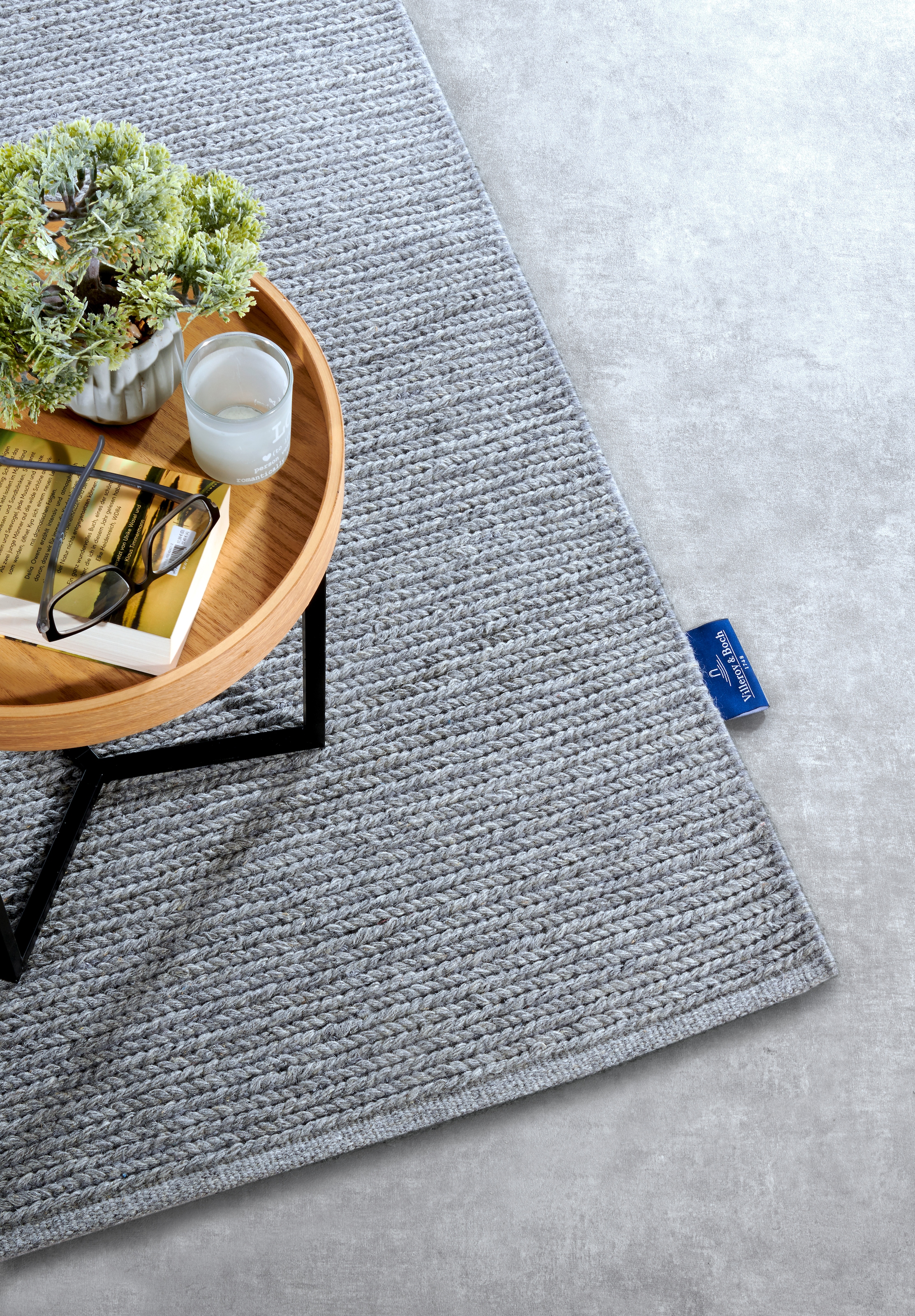 Villeroy & Boch Wollteppich »Francois«, rechteckig, 7 mm Höhe, in rund, oval, Läufer, handgewebt, Wolle, Wohnzimmer, Schlafzimmer