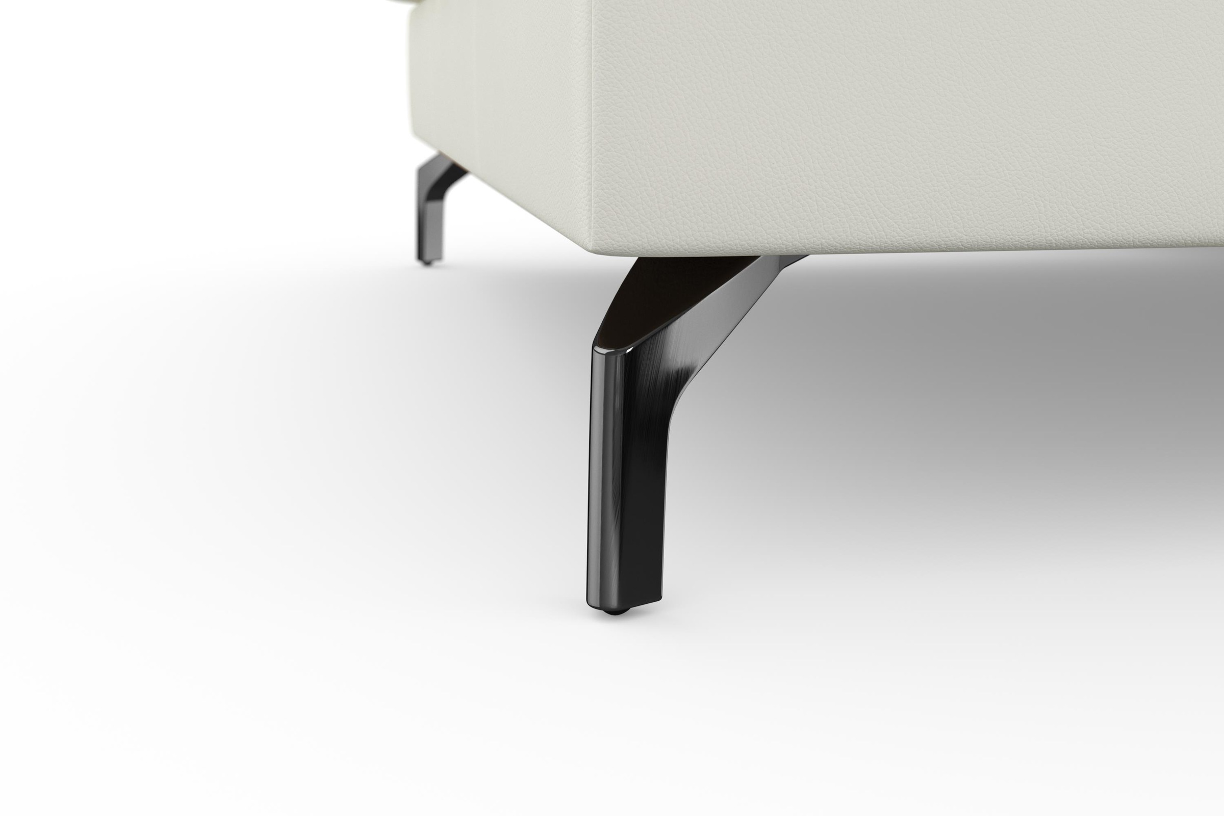 sit&more Ecksofa »Bendigo L-Form«, inklusive Sitztiefenverstellung, Bodenfreiheit 12 cm, in 2 Fußfarben