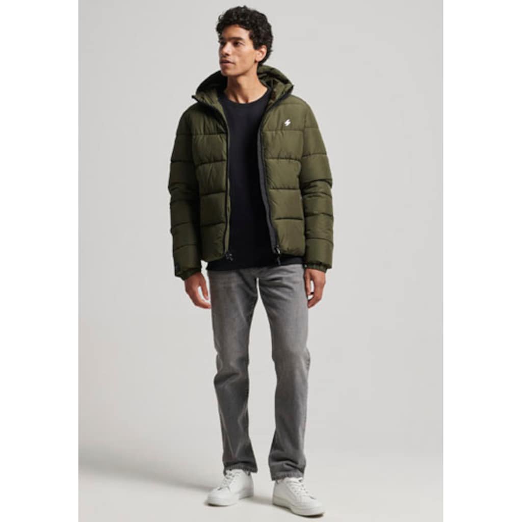 Superdry Steppjacke »HOODED SPORTS PUFFR JACKET«, mit Kapuze