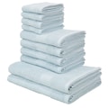 my home Handtuch Set »Melli«, Set, 10 tlg., Walkfrottee, Handtuchset in dezenten Farben, Baumwoll-Handtücher