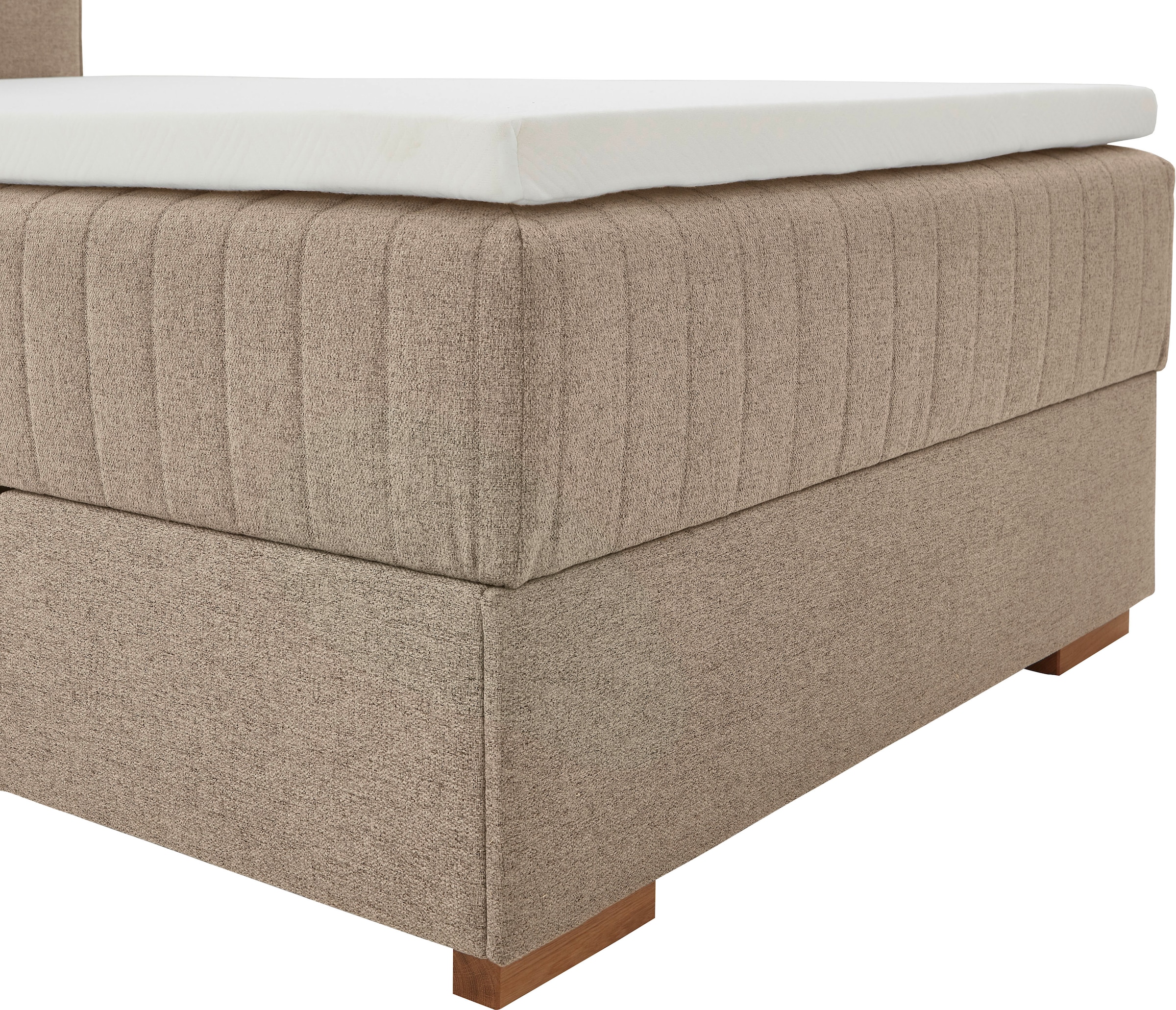 meise.möbel Boxspringbett »Tambo«, inkl. Bettkasten & Topper, erhältlich in 120x200cm oder 180x200cm