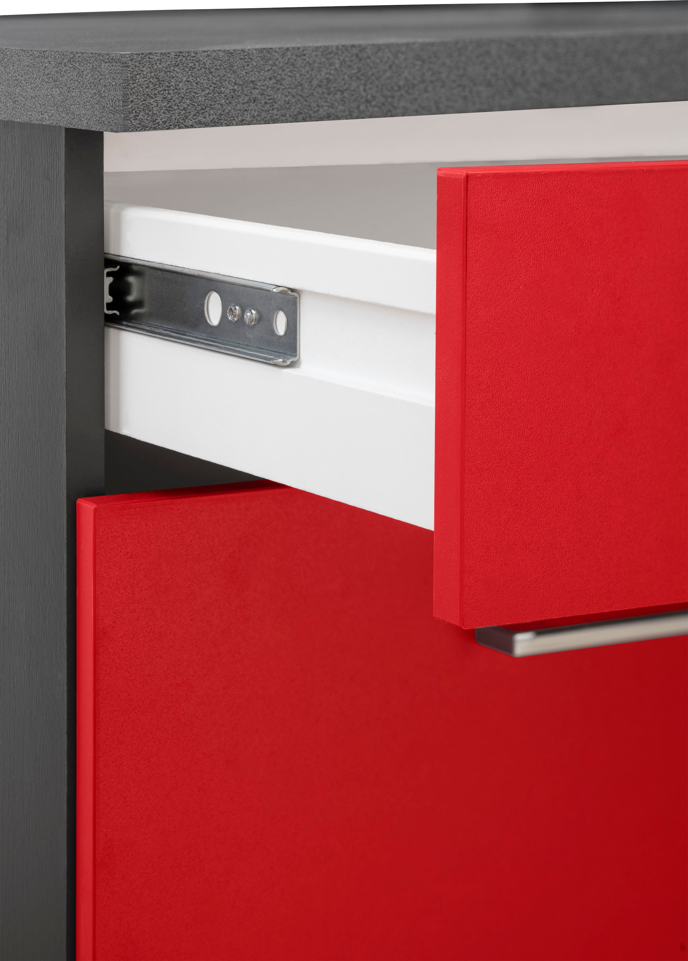 HELD MÖBEL Winkelküche »Paris«, mit E-Geräten, Stellbreite 220/220 cm