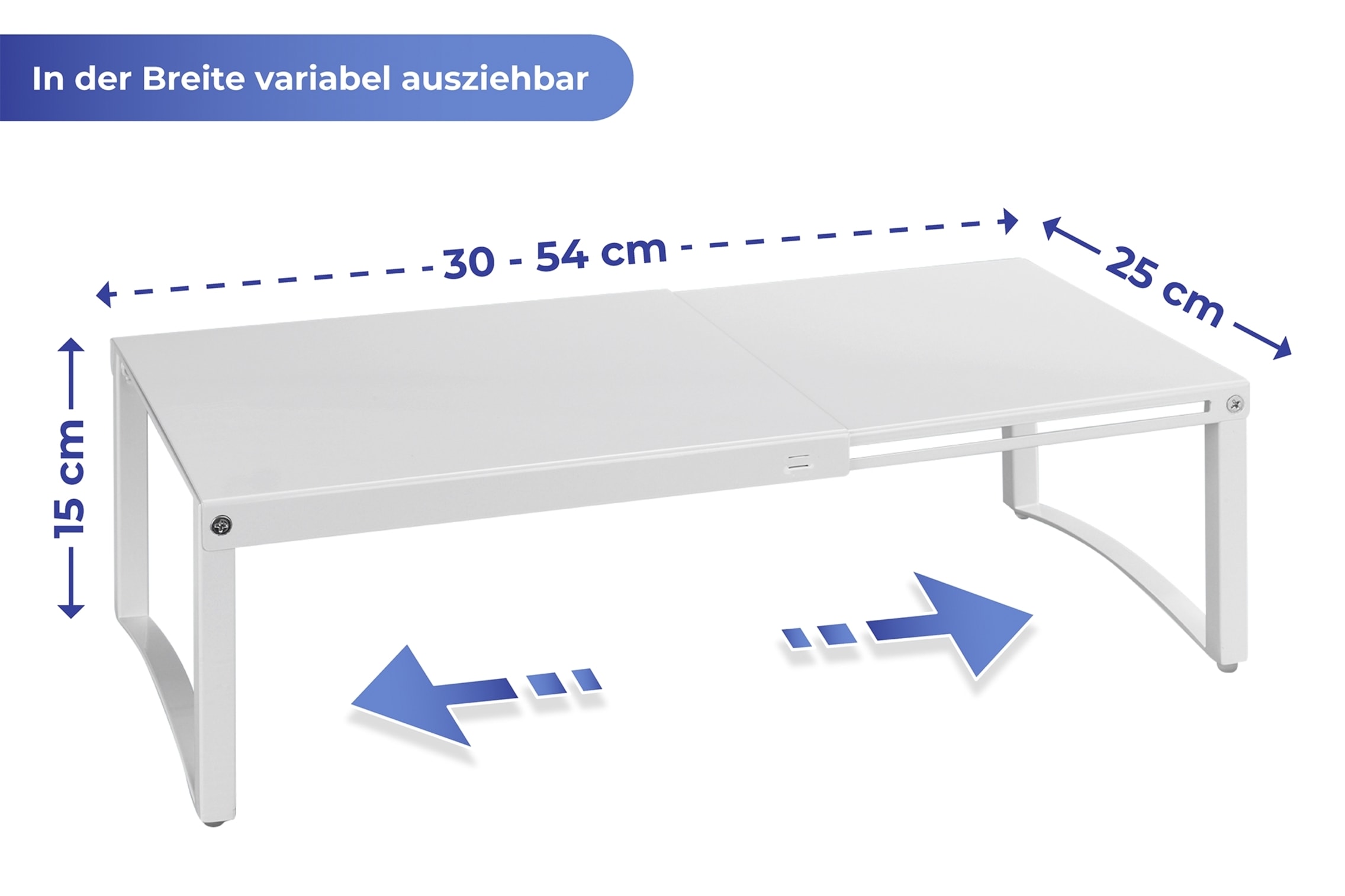 Maximex Schrankeinsatz »Teleskop«, ausziehbar von 30-54 cm, mehr Stauraum im Schrank, Tragkraft 5 kg