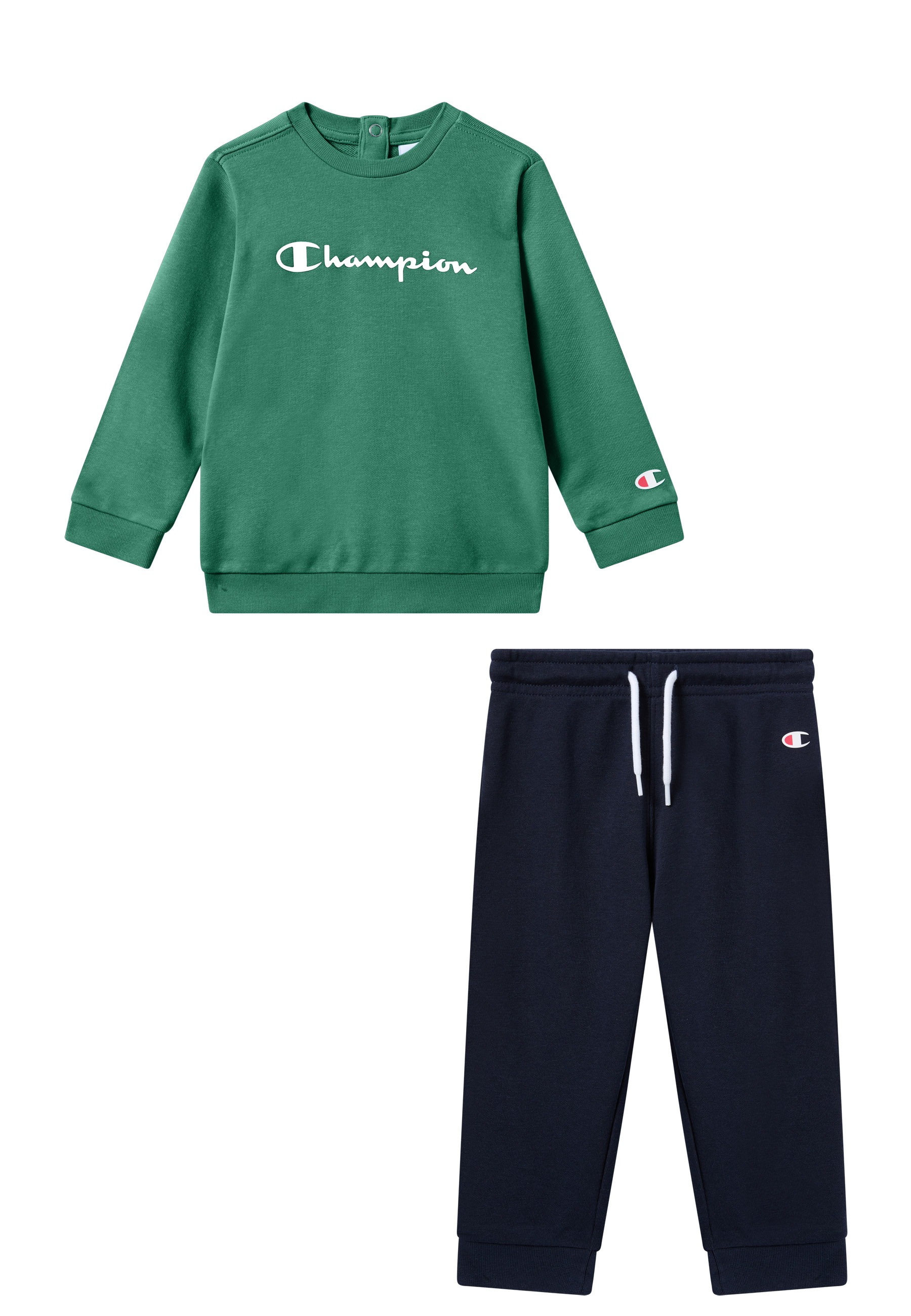 Champion Jogginganzug »ICONS CONTRAST Toddler Terry Crewneck Sweatsuit« 2 tlg.