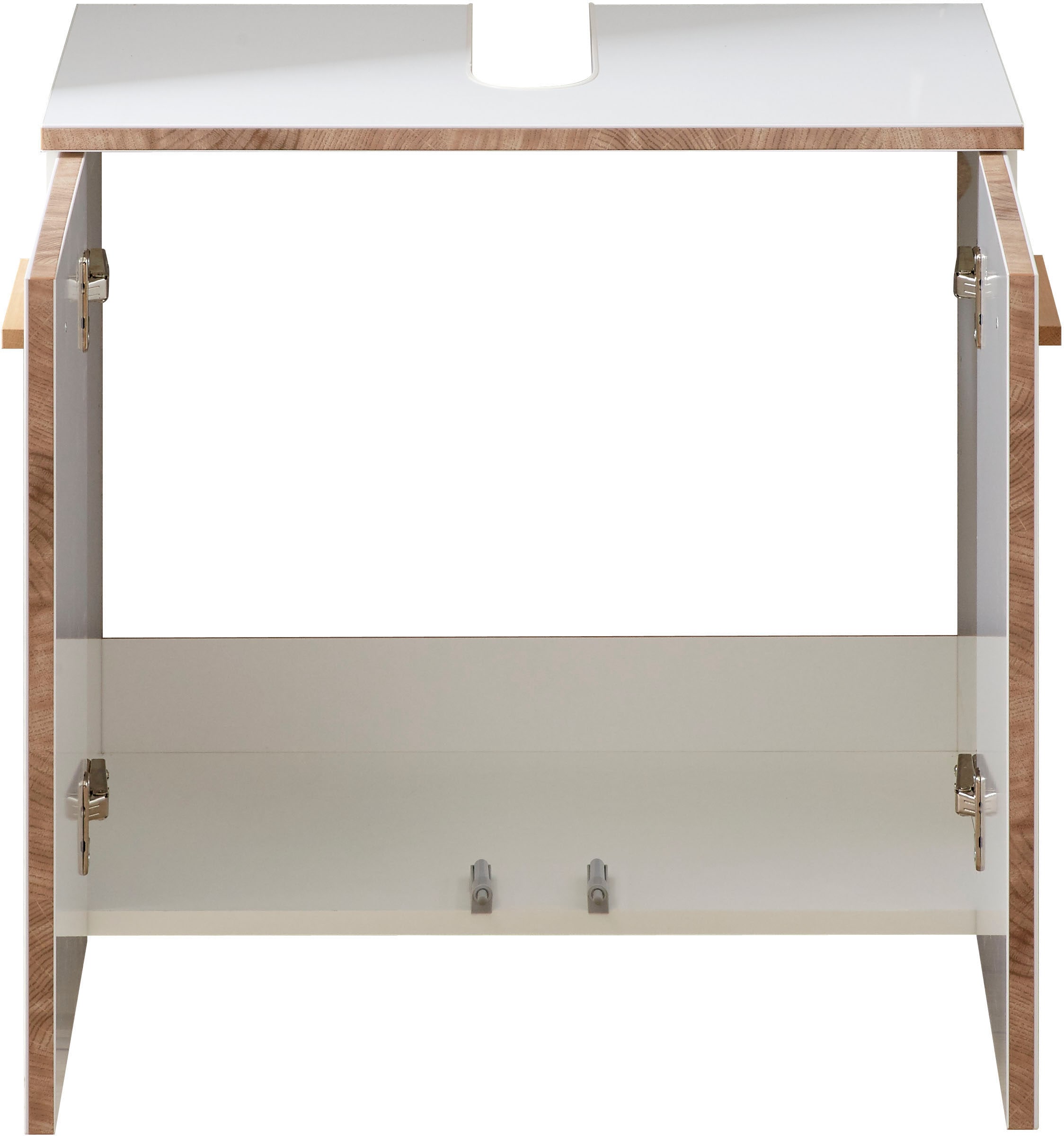 Saphir Badmöbel-Set »Quickset 931 5-teilig, Waschbeckenunterschrank und LED-Spiegelschrank«, (Set, 5 St.), Weiß Glanz, inkl. Türdämpfer, ohne Waschbecken, 8 Türen, 2 Schubladen