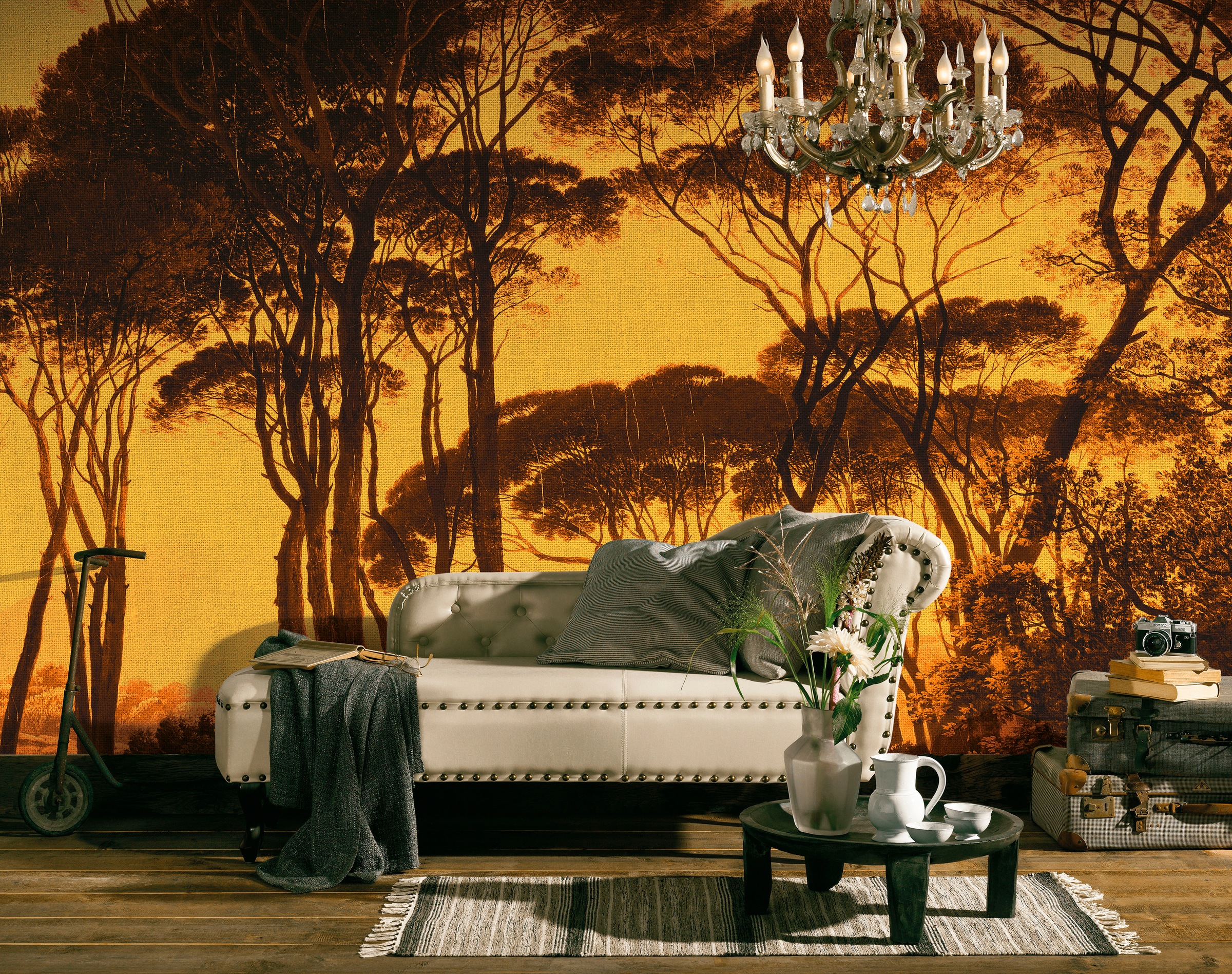 Architects Paper Fototapete »Atelier 47 Treetops 2« Wald glatt Vlies, Wand, günstig online kaufen