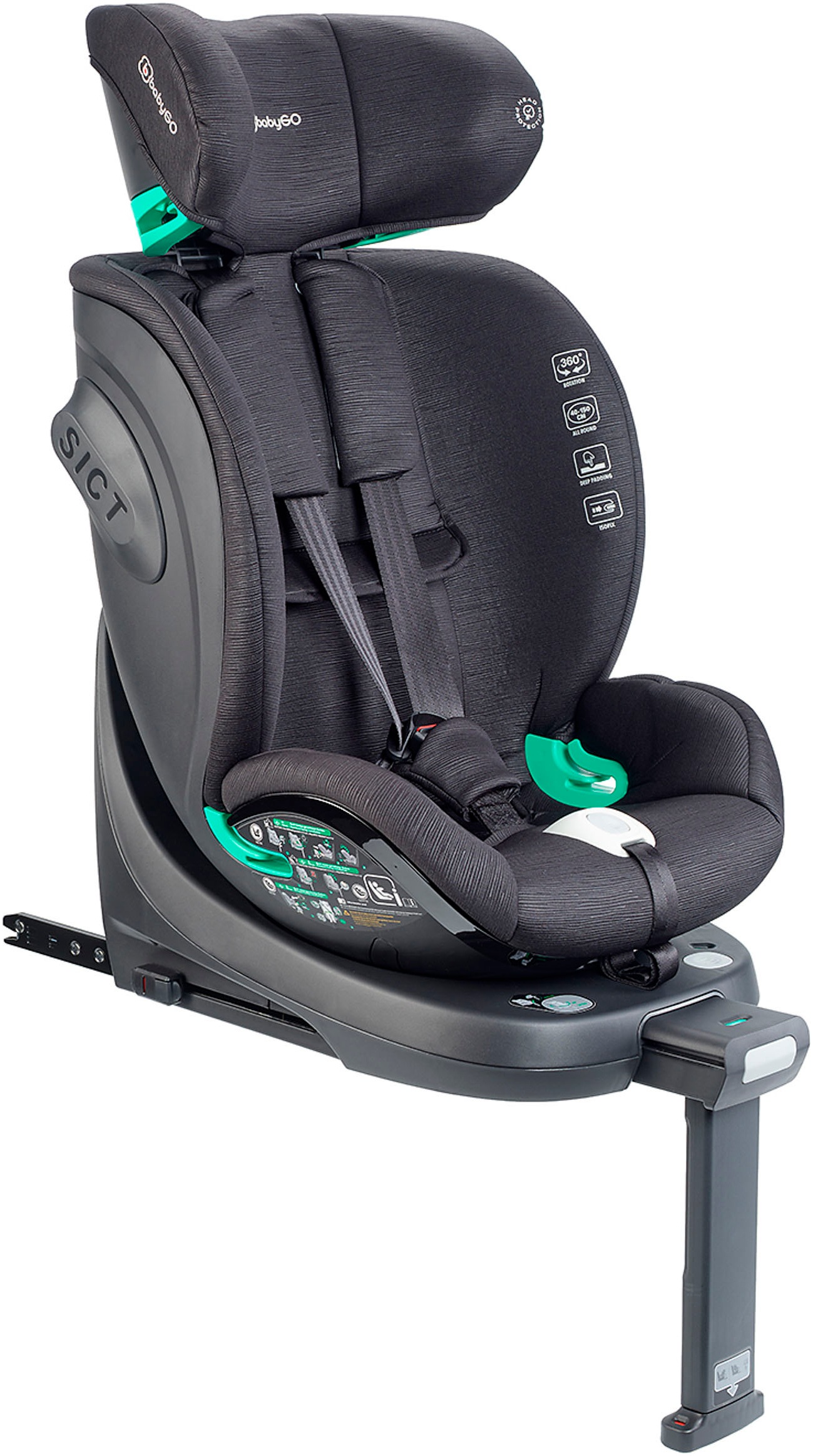 BabyGo Autokindersitz »Prime 360 Rotation I size«, (1 tlg.), für Gruppe von 40 - 150 cm