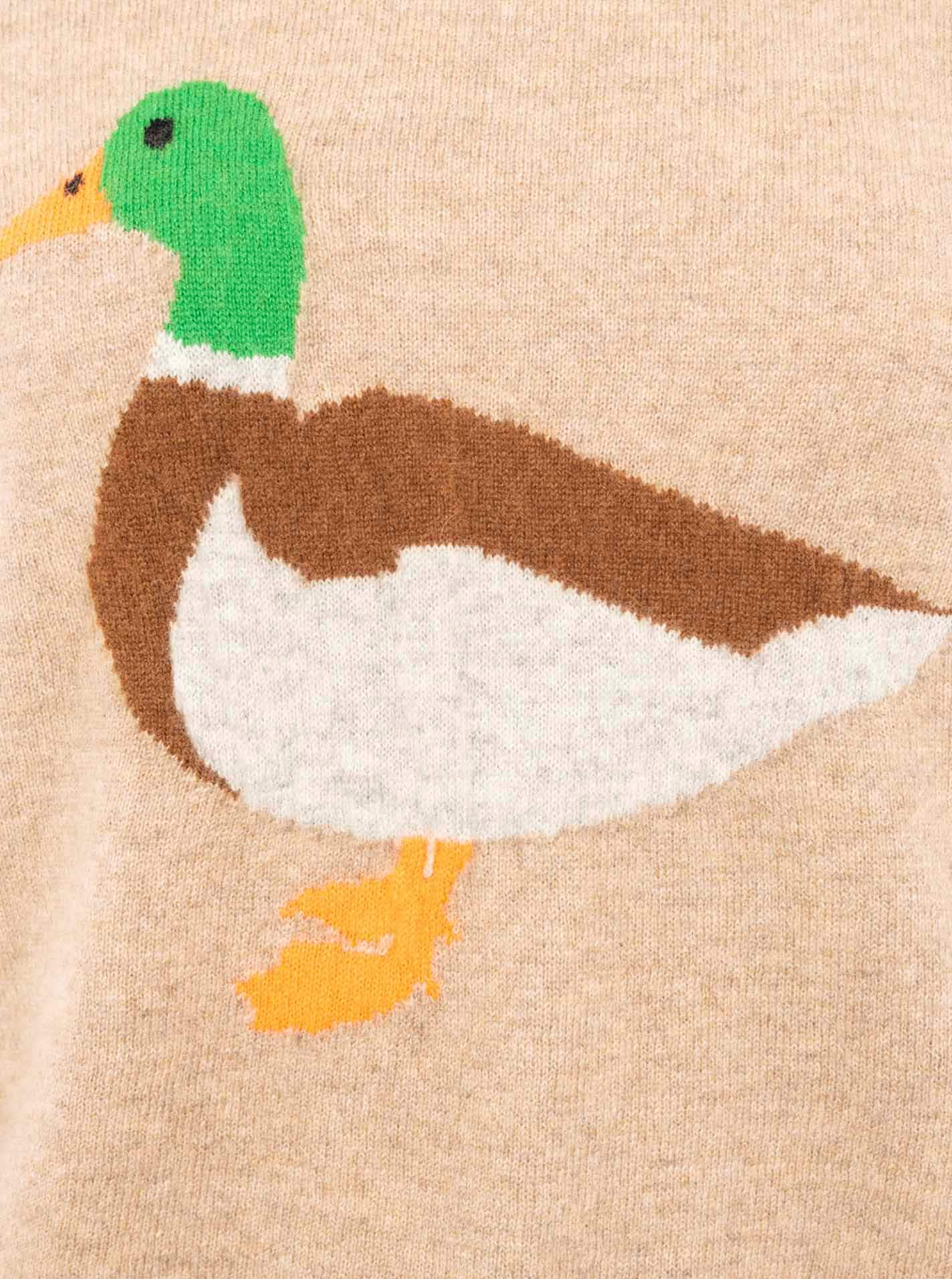Zwillingsherz Strickpullover »Duck«, Rundhals,aus reinem Kaschmir mit großer Ente