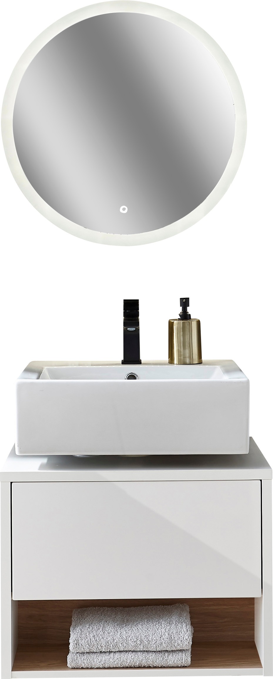 PLACES OF STYLE Badmöbel-Set »Studio Line, Bad im modernen Design, 2-teilig günstig online kaufen