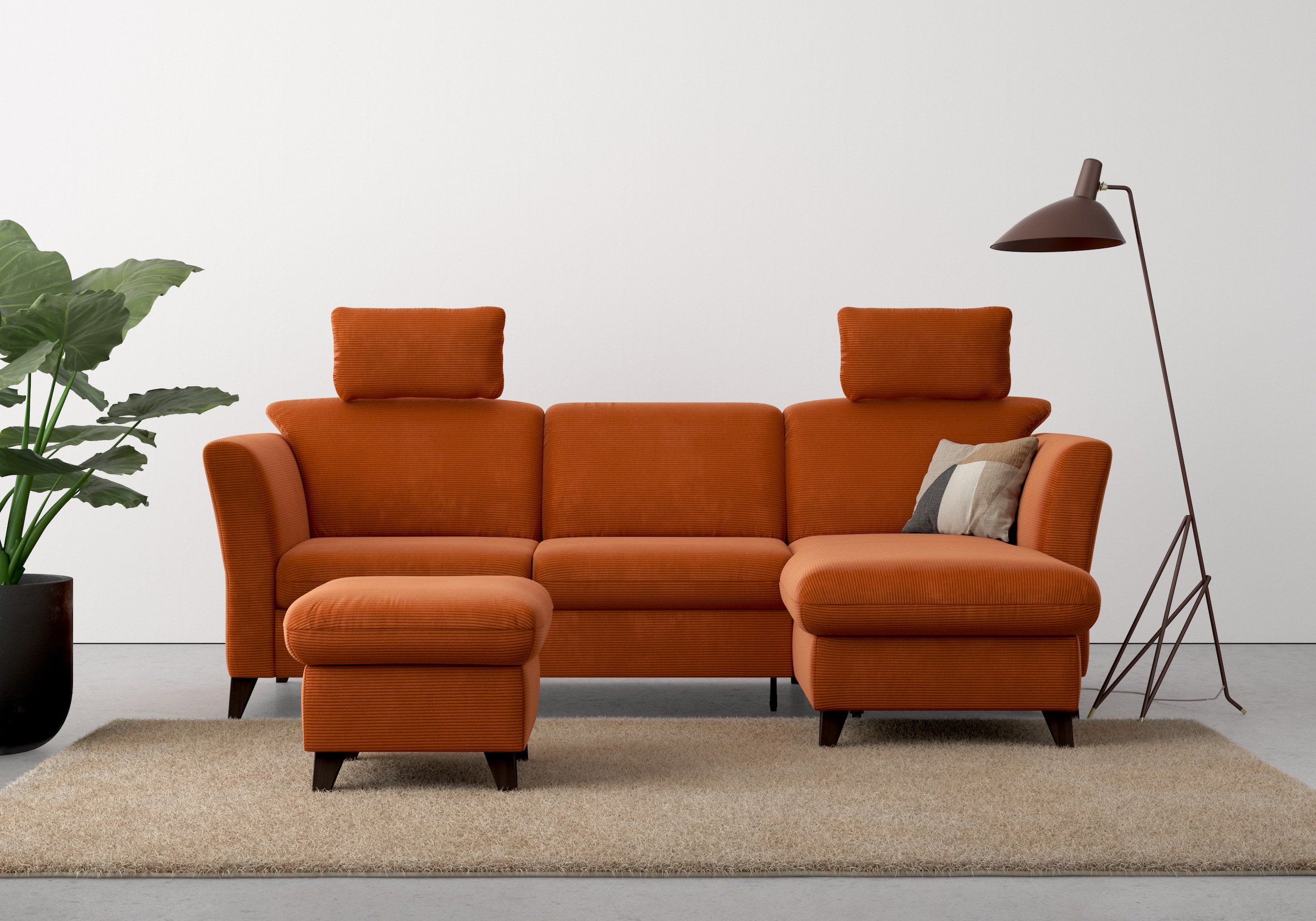 Home affaire Ecksofa »Trelleborg L-Form«, wahlweise mit Bettfunktion und Be günstig online kaufen
