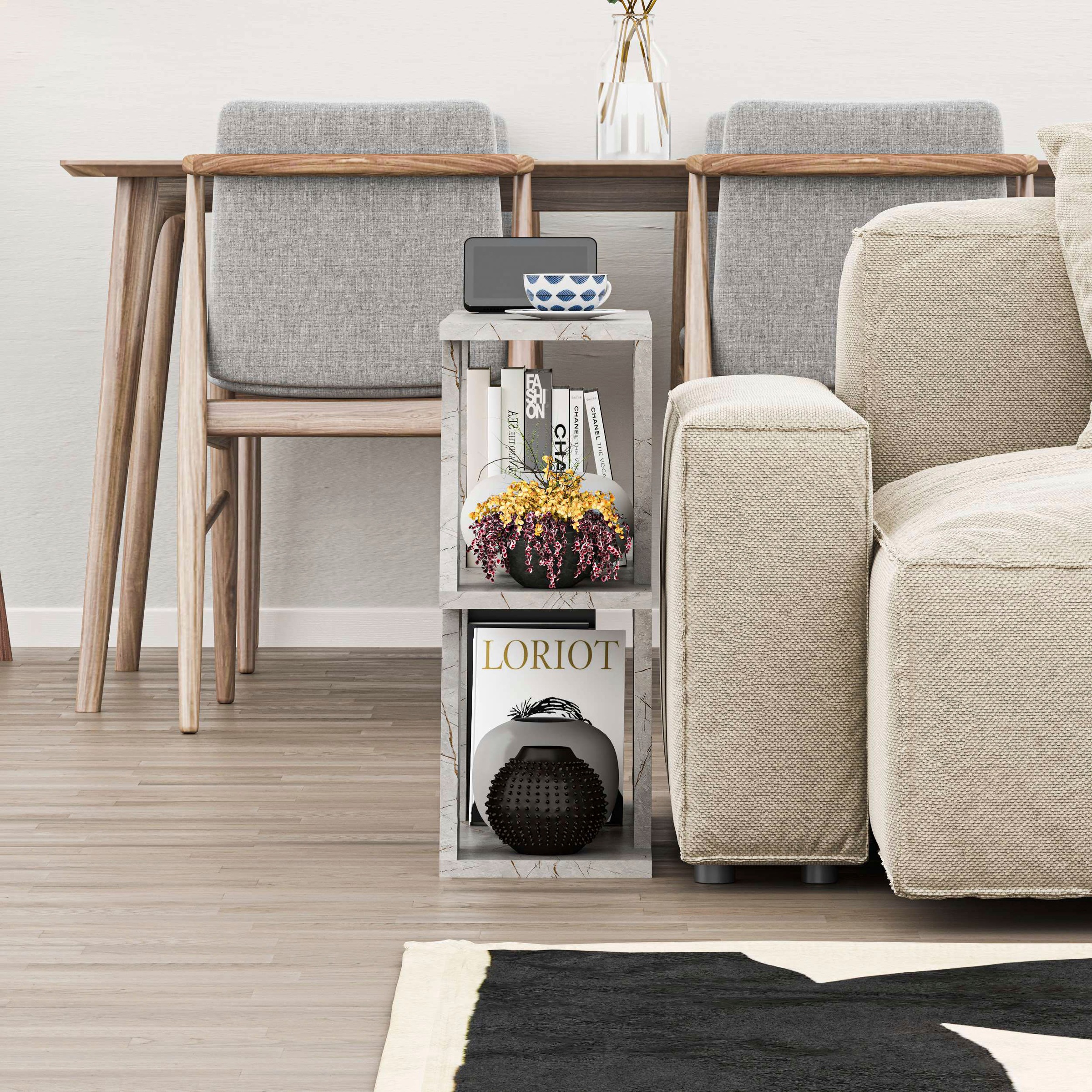 Decortie Beistelltisch »LAZENA BEISTELLTISCH«, (Packung, 1 St.), Leichte Montage, Lagerung, Platzsparend
