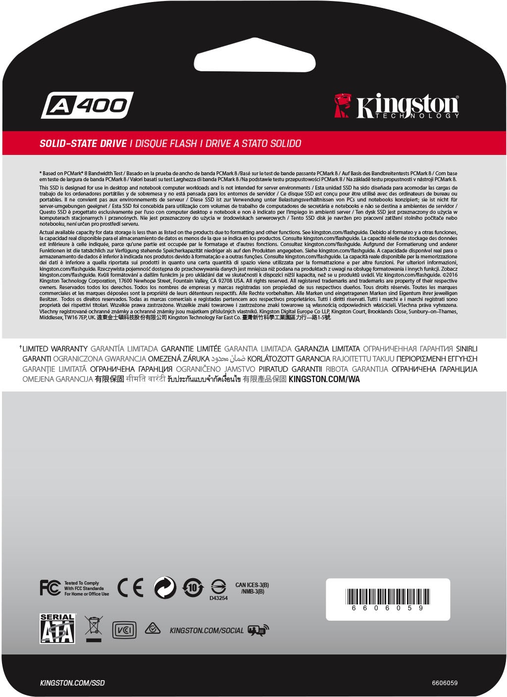Kingston interne SSD »A400«, 2,5 Zoll