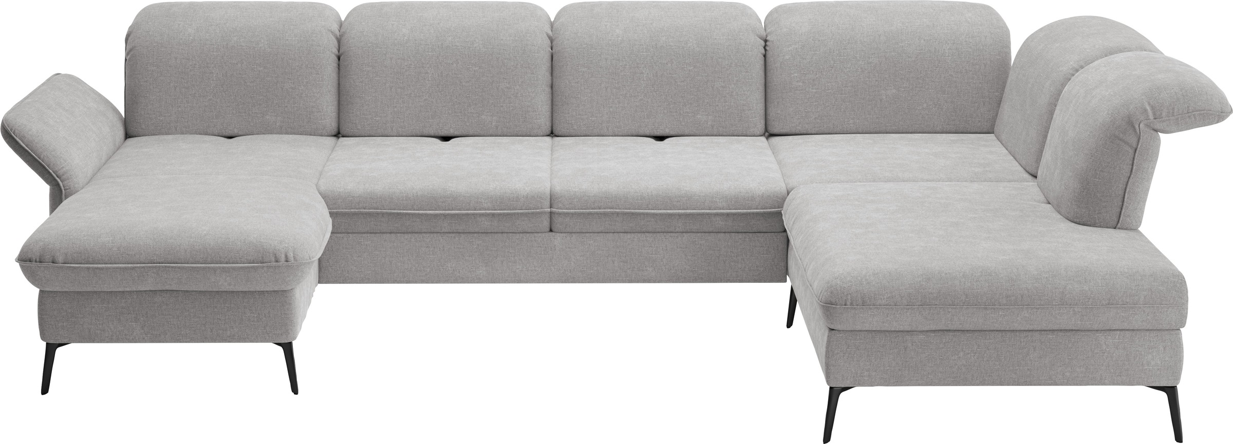 sit&more Wohnlandschaft »Emely, inkl. Sitztiefenverstellung«, wahlweise mit Bettfunktion,Bettkasten,Kopf- & Armteilverstellung