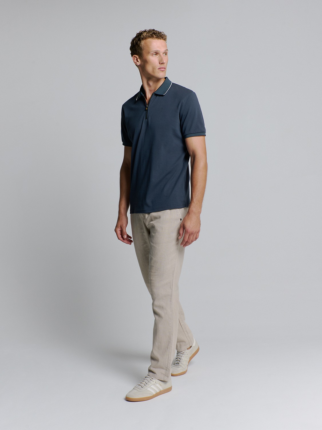 NO EXCESS Poloshirt »No Excess Poloshirt Polo Liquid Finished Cotton«