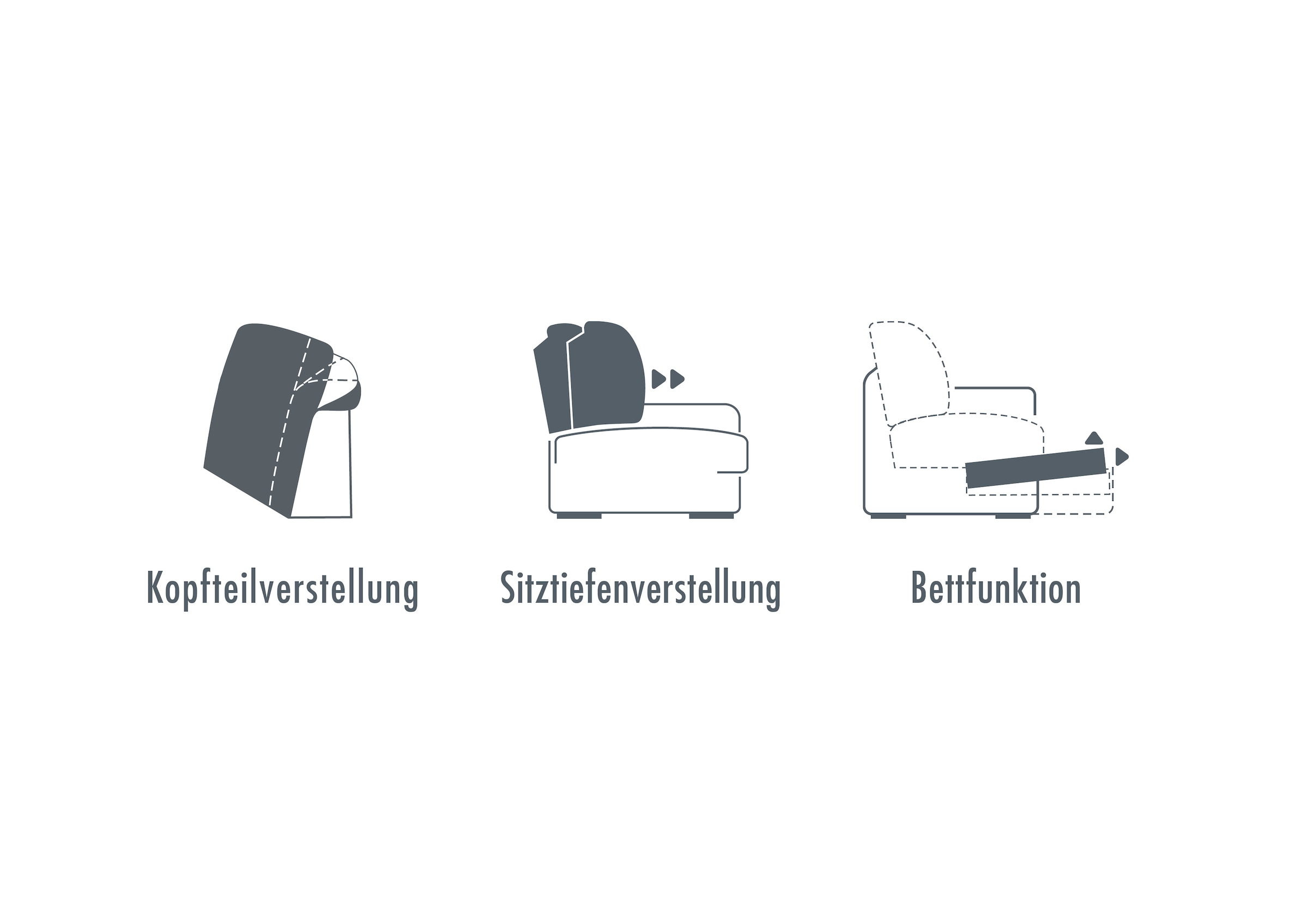 Die PlanBar Ecksofa »MP-IN16012 L-Form, mit Kaltschaum-Polsterung«, inkl. Sitztiefenverstellung wahlweise mit weiteren Funktionen