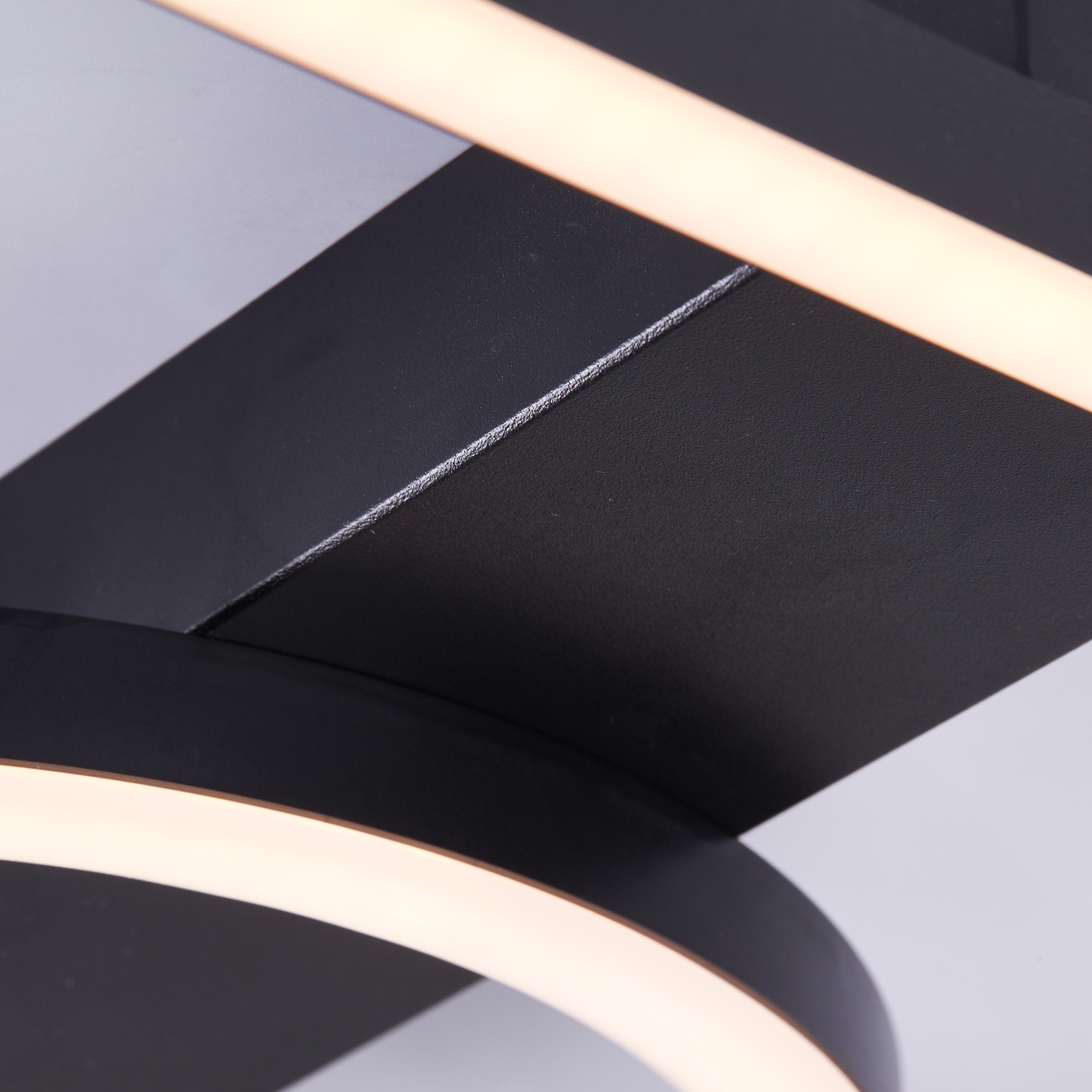 BreLight LED Deckenleuchte »Maureen«, 40 x 40 cm, 2700 lm, 3000 K warmweiß, Metall, schwarz
