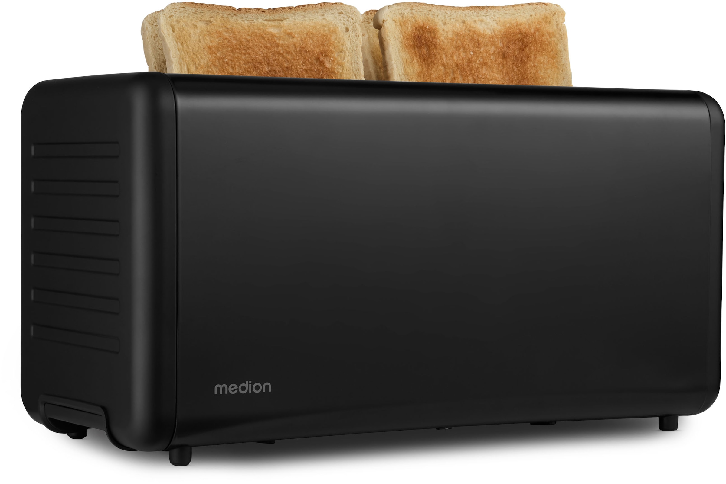 Medion® Toaster »Langschlitztoaster, MD12103, LED Sensor-Touch-Display« 2 lange Schlitze für 4 Scheiben 1450 W abnehmbarer Brötchenaufsatz