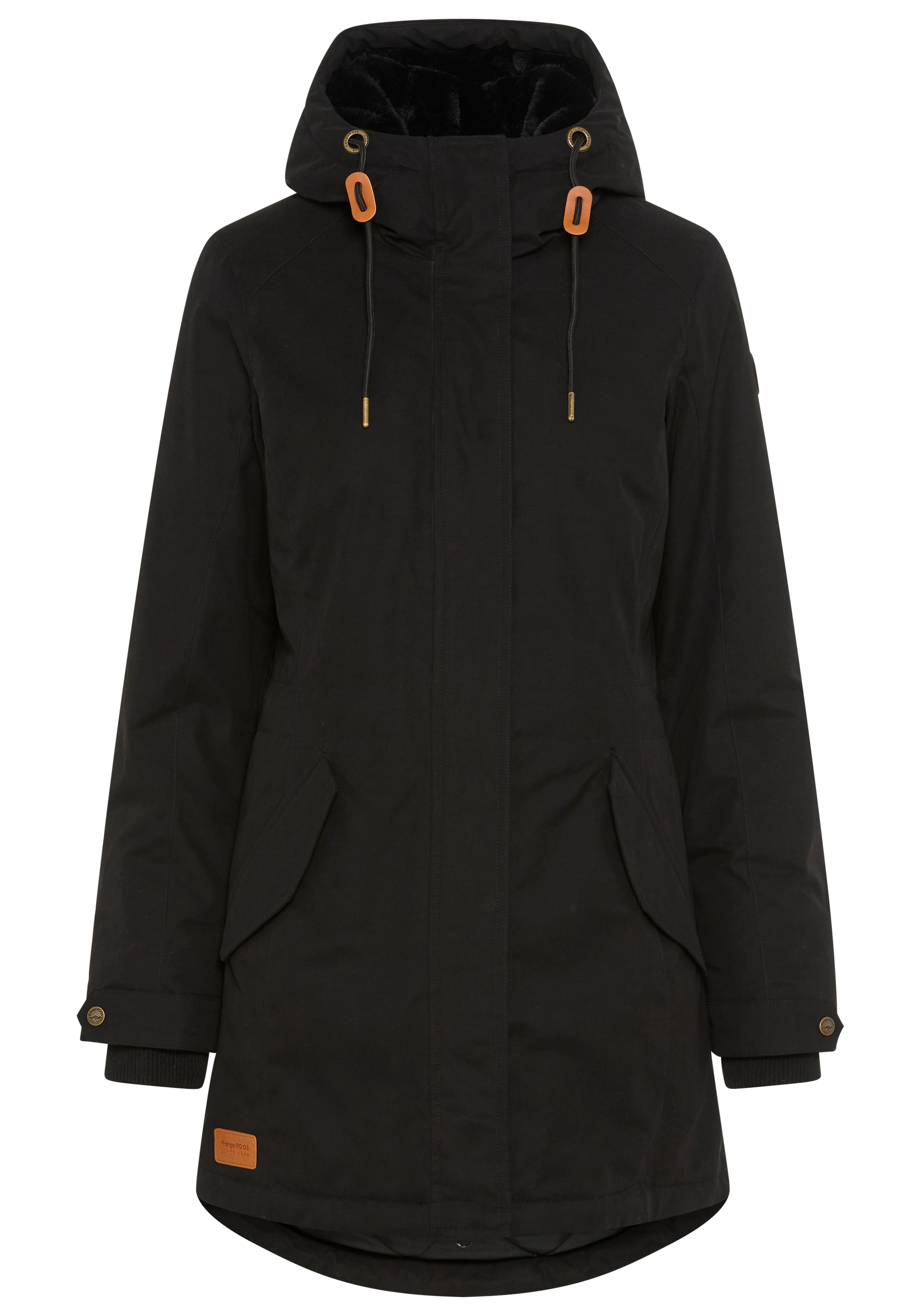 KangaROOS Parka, mit Teddy Fellimitat gefüttert, Winterjacke