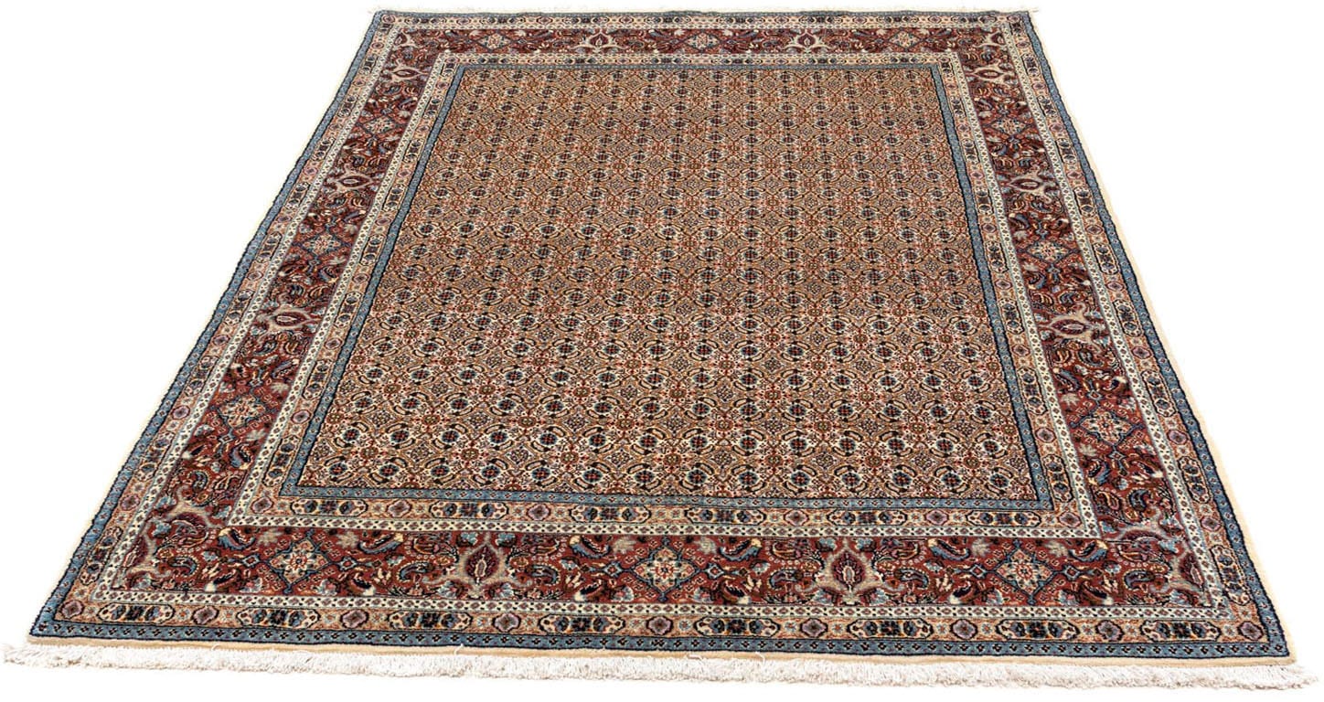 morgenland Wollteppich »Moud Stark Gemustert Beige 250 x 166 cm«, rechtecki günstig online kaufen