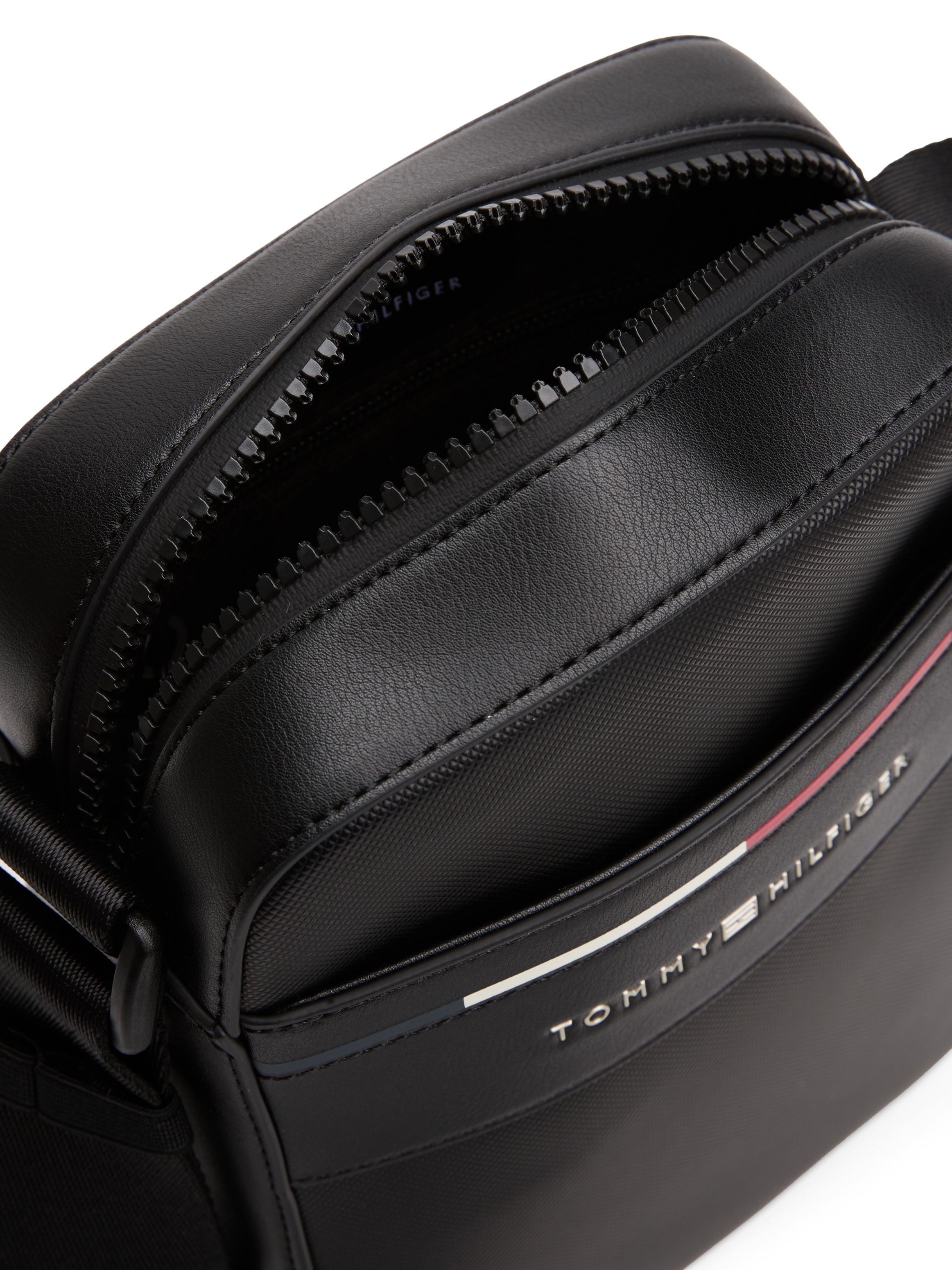 Tommy Hilfiger Umhängetasche »TH FOUNDATION MINI REPORTER«, Men Messanger Bag, Schultertasche mit farbigen Akzenten