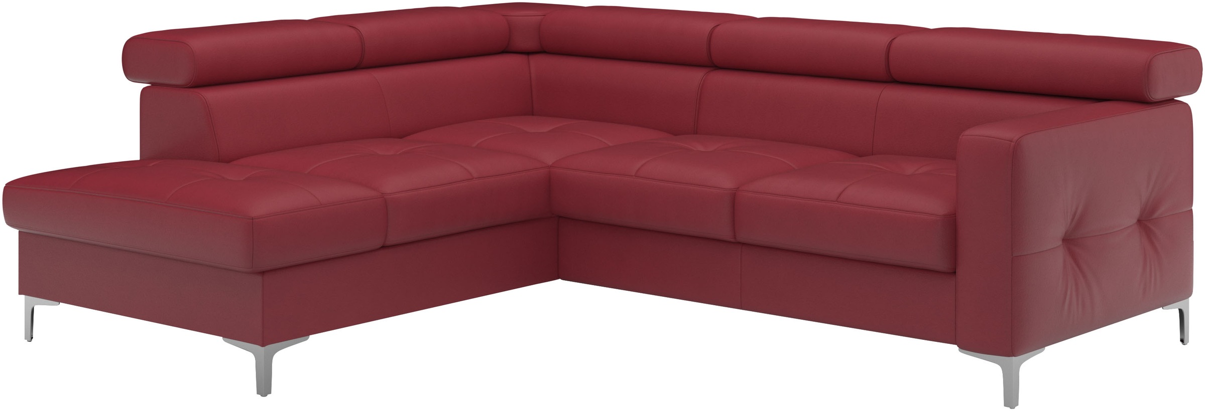 COTTA Ecksofa »Sammy L-Form«, mit Kopfteilverstellung, wahlweise mit Bettfunktion & Bettkasten