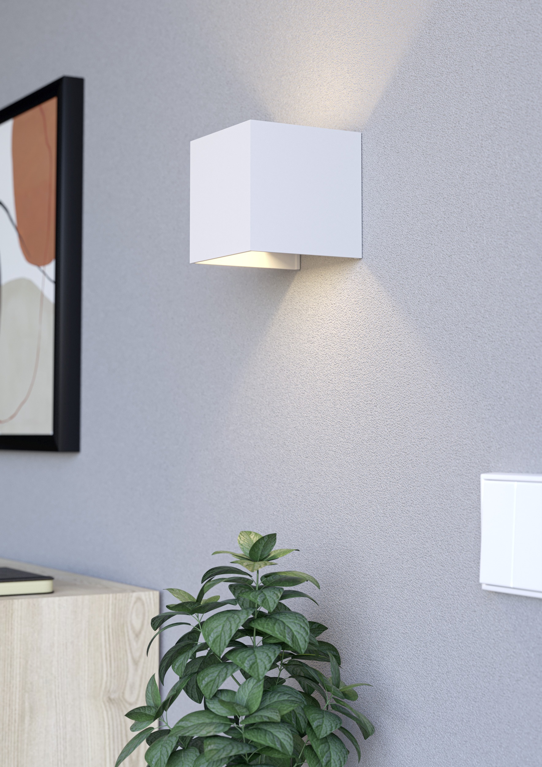 EGLO Wandleuchte »RINCINE Wandlampe - Kunststoff - LED - 2,2W - IP44« LED-M günstig online kaufen