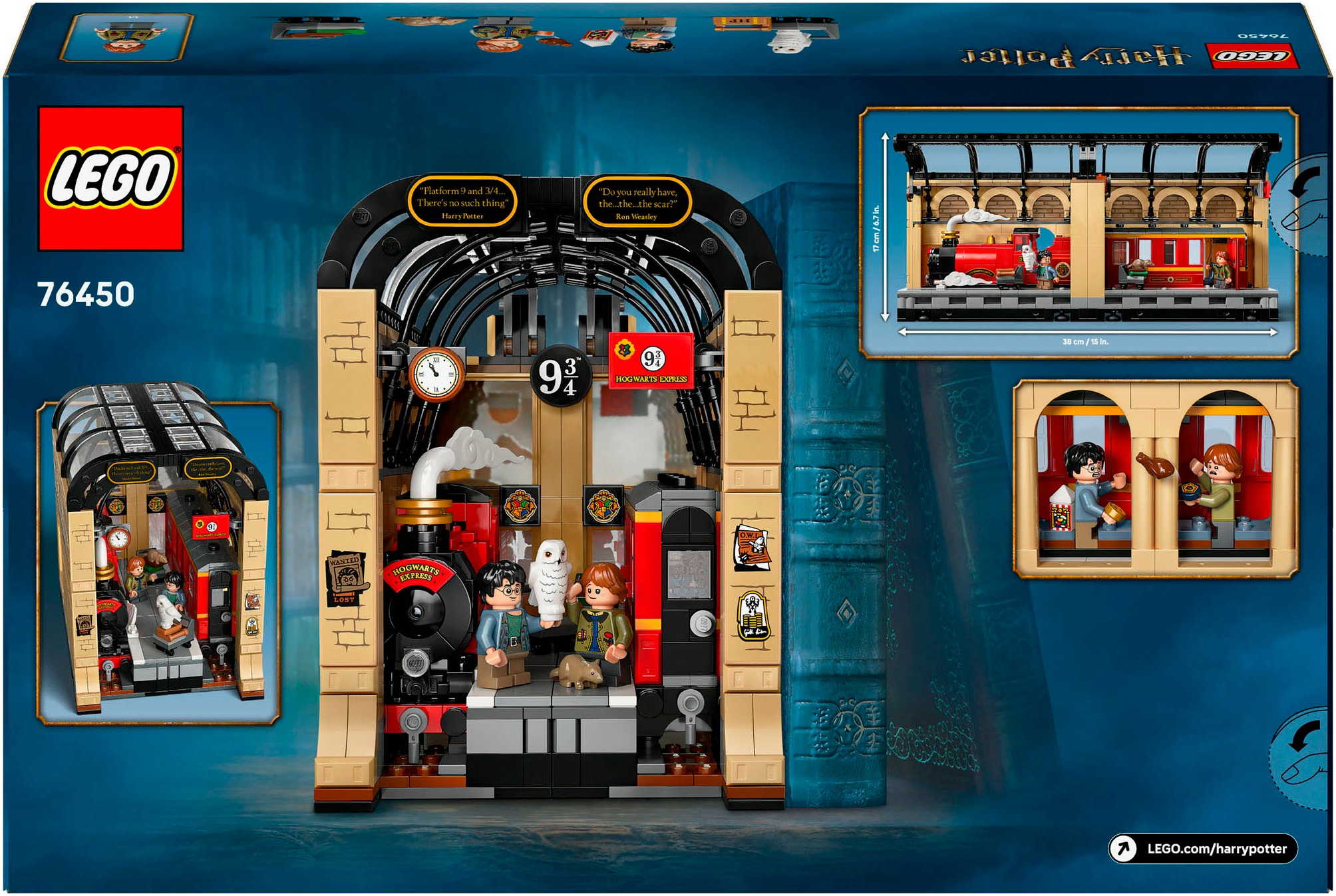 LEGO® Konstruktionsspielsteine »Buchstütze: Hogwarts Express (76450), LEGO Harry Potter™«, (832 St.), Made in Europe