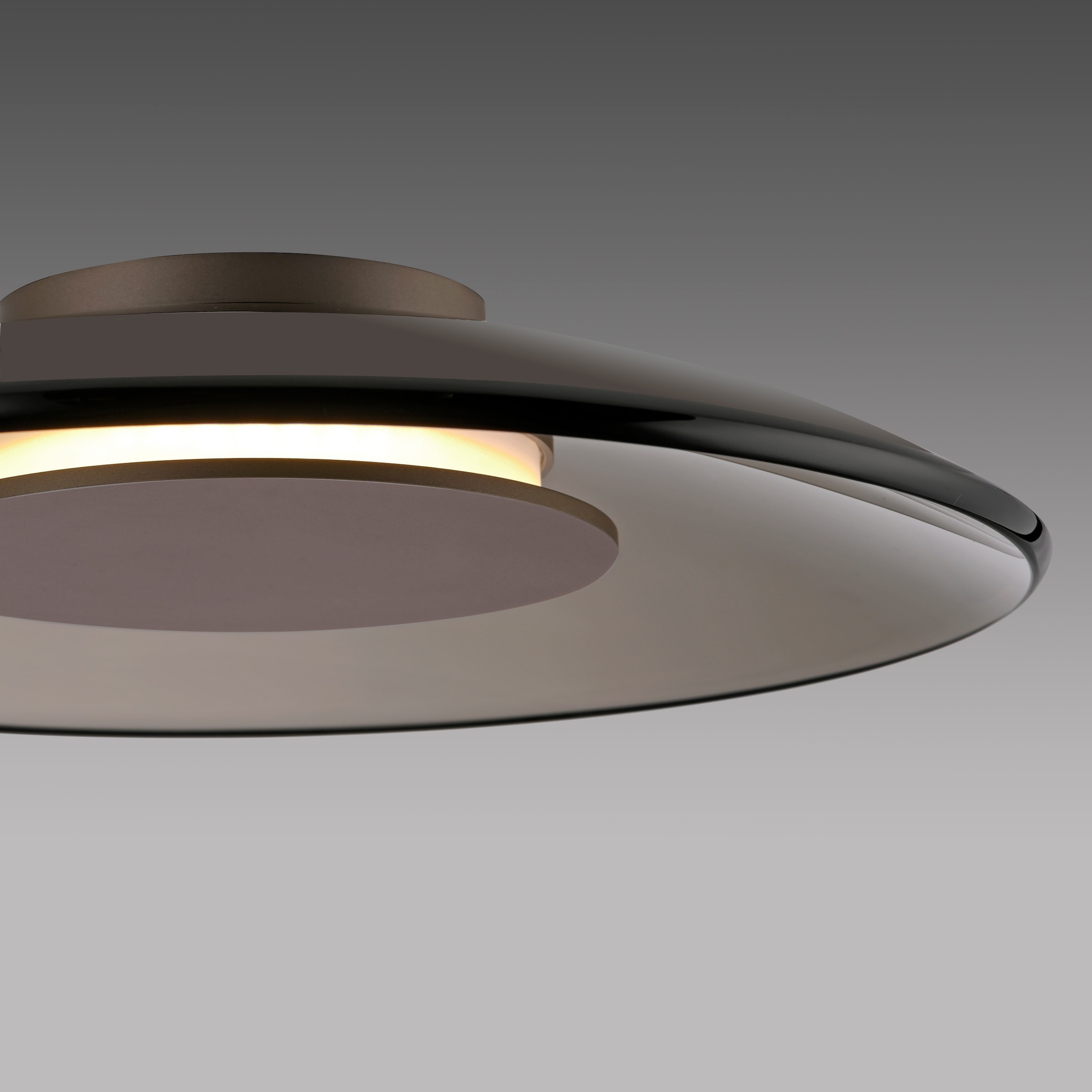 Neuhaus PURE LED Tischleuchte »PURE Moon« LED-Board 1 Stk. Warmweiß Stufenloses dimmen per Touchdimmer, Glas amberfarben