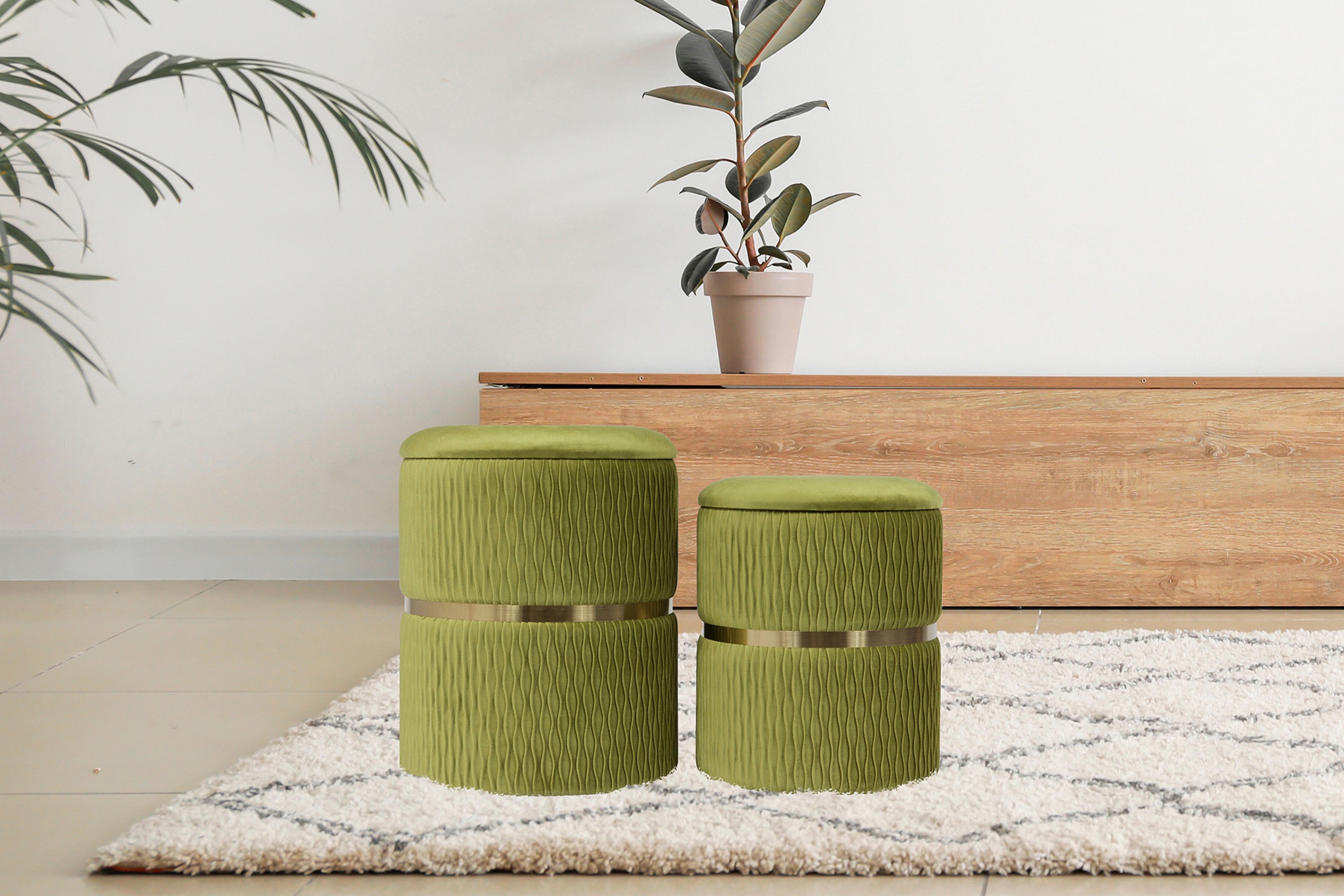 Kayoom Sitzhocker »Hocker Milas 2er-Set, Praktischer und versteckter Staura günstig online kaufen