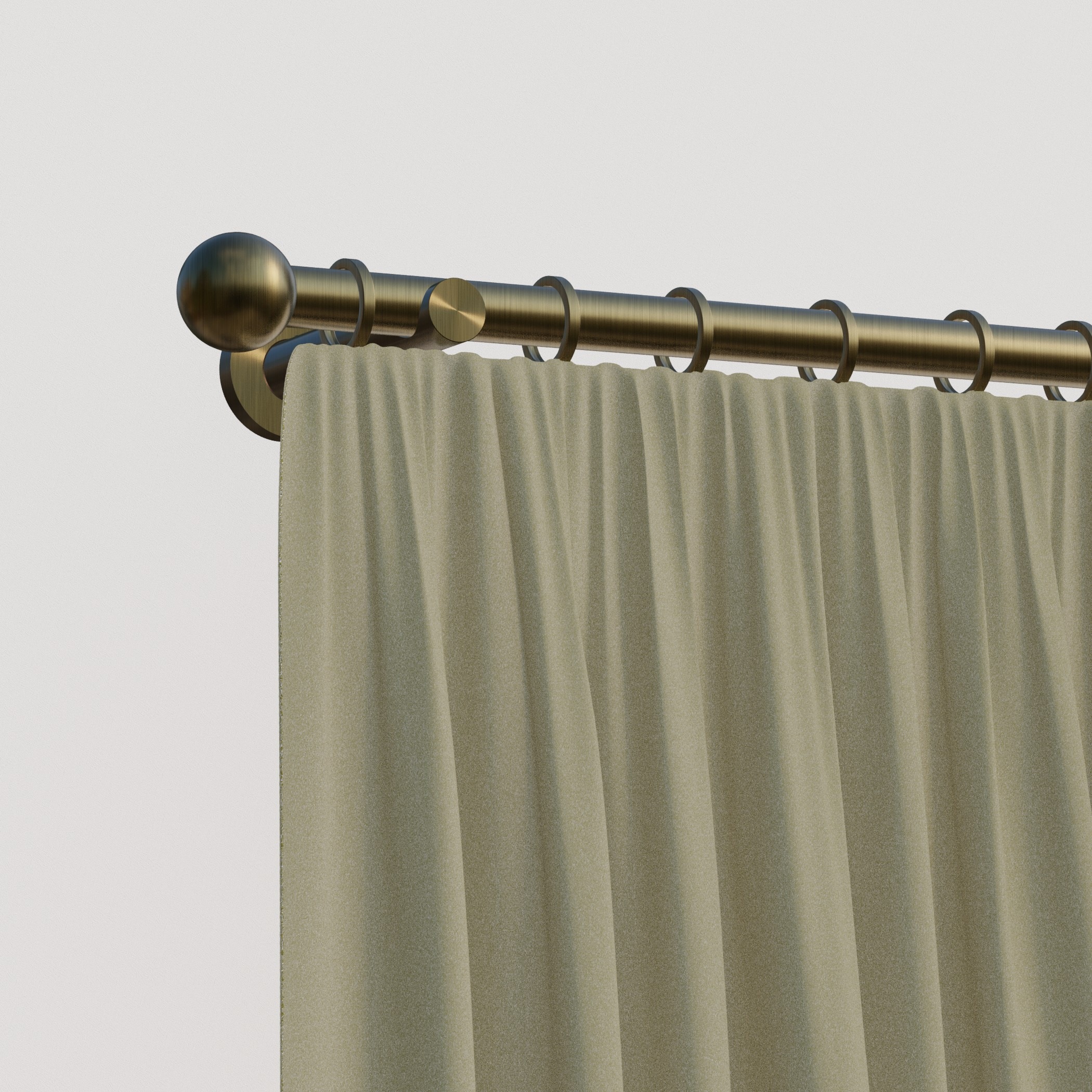 indeko Gardinenstange "Colombes" 1 läufig-läufig Wunschmaßlänge Komplett-Se günstig online kaufen