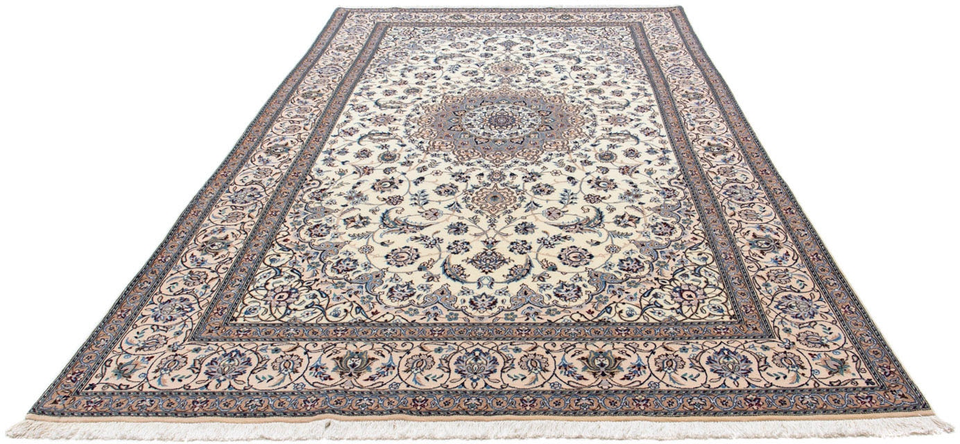 morgenland Wollteppich »Nain 9la Medaillon Beige 314 x 194 cm«, rechteckig, günstig online kaufen