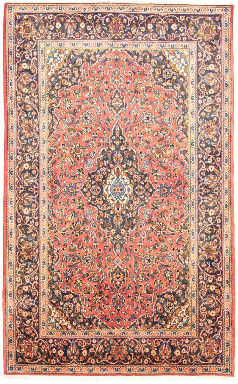 morgenland Wollteppich »Keshan Medaillon Ruggine 224 x 139 cm«, rechteckig, günstig online kaufen